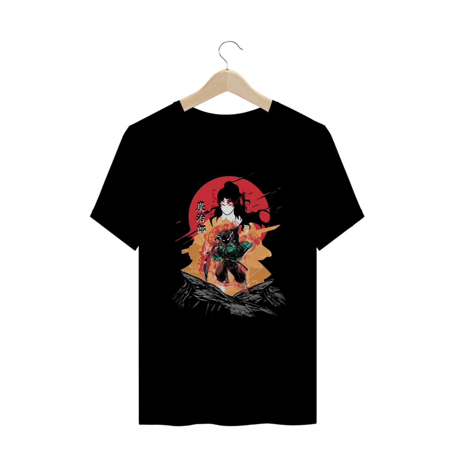 Nome do produto: Camisa T-shirt Plus Size - Tanjiro (kimetsu no yaiba)