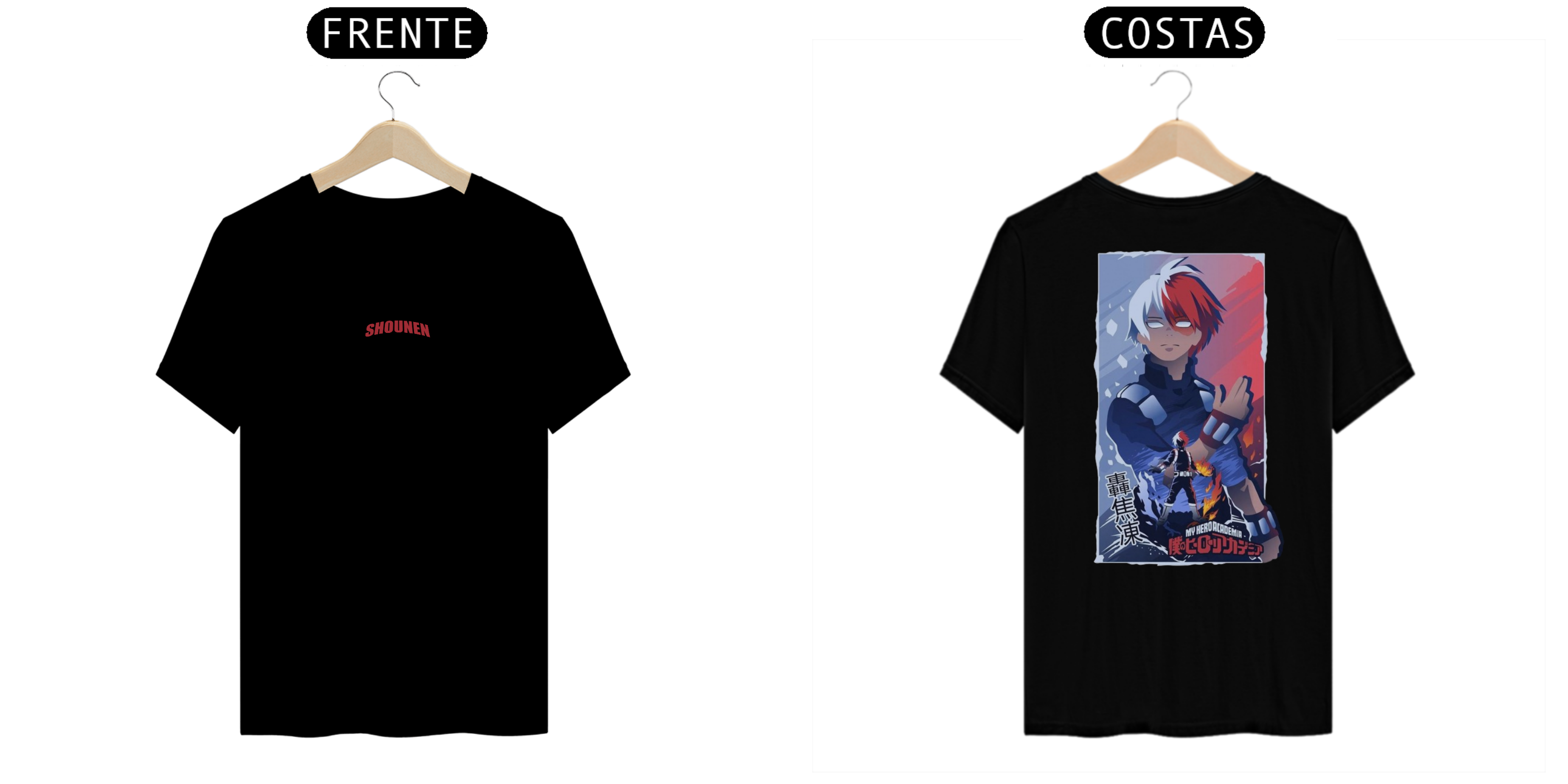 Nome do produto: Camisa T-shirt Premiun - Todoroki (My Hero Academia)