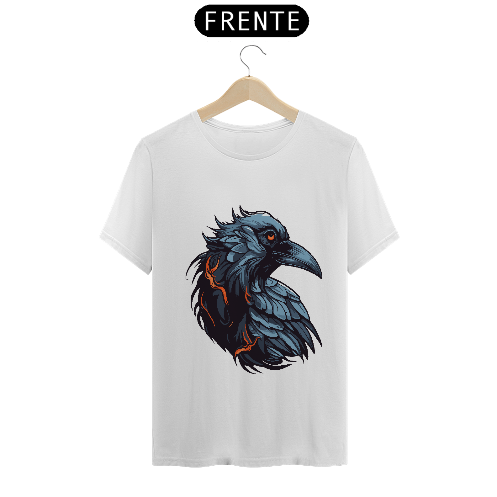 Nome do produto: Camisa do Corvo Negro T-Shirt Clássica