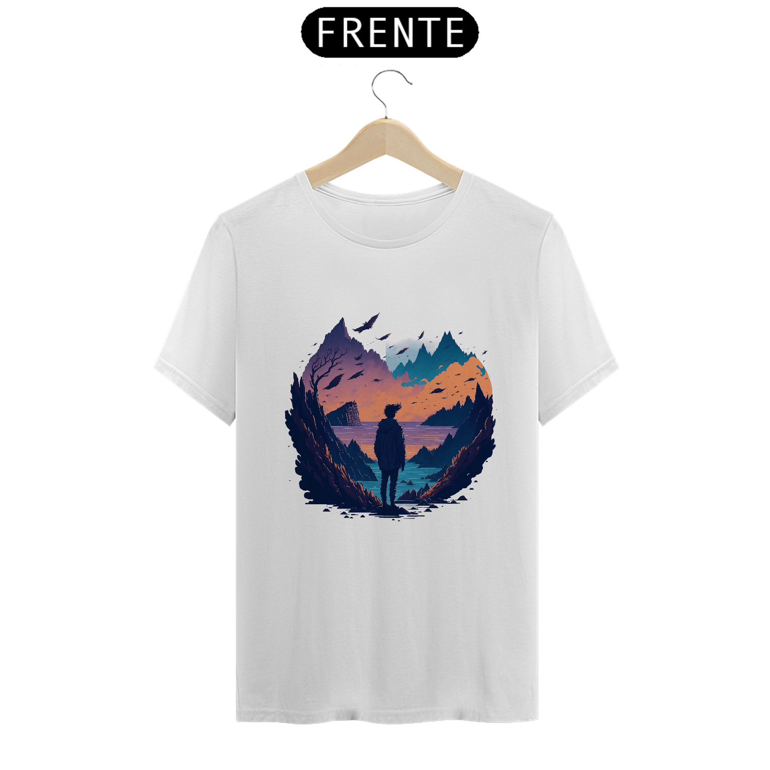 Nome do produto: Camisa T-Shirt Clássica Masculino 