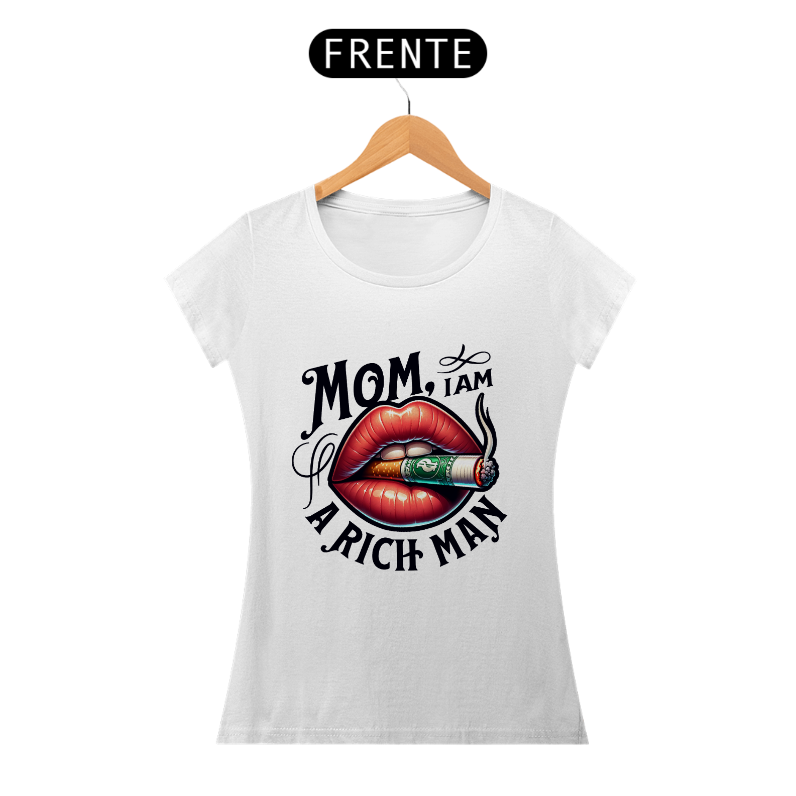 Nome do produto: Camisa Baby Long - Mom I\'am a rich man