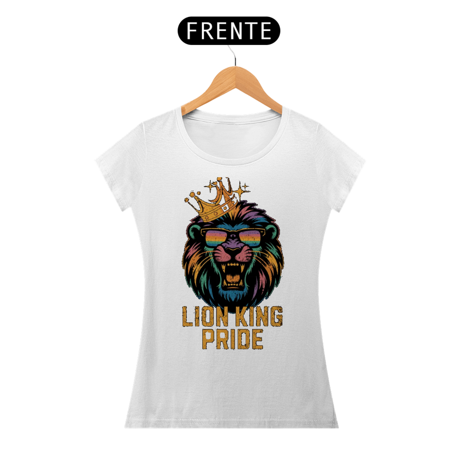 Nome do produto: Camisa Baby Long Clássico - Estampa Lion King Pride