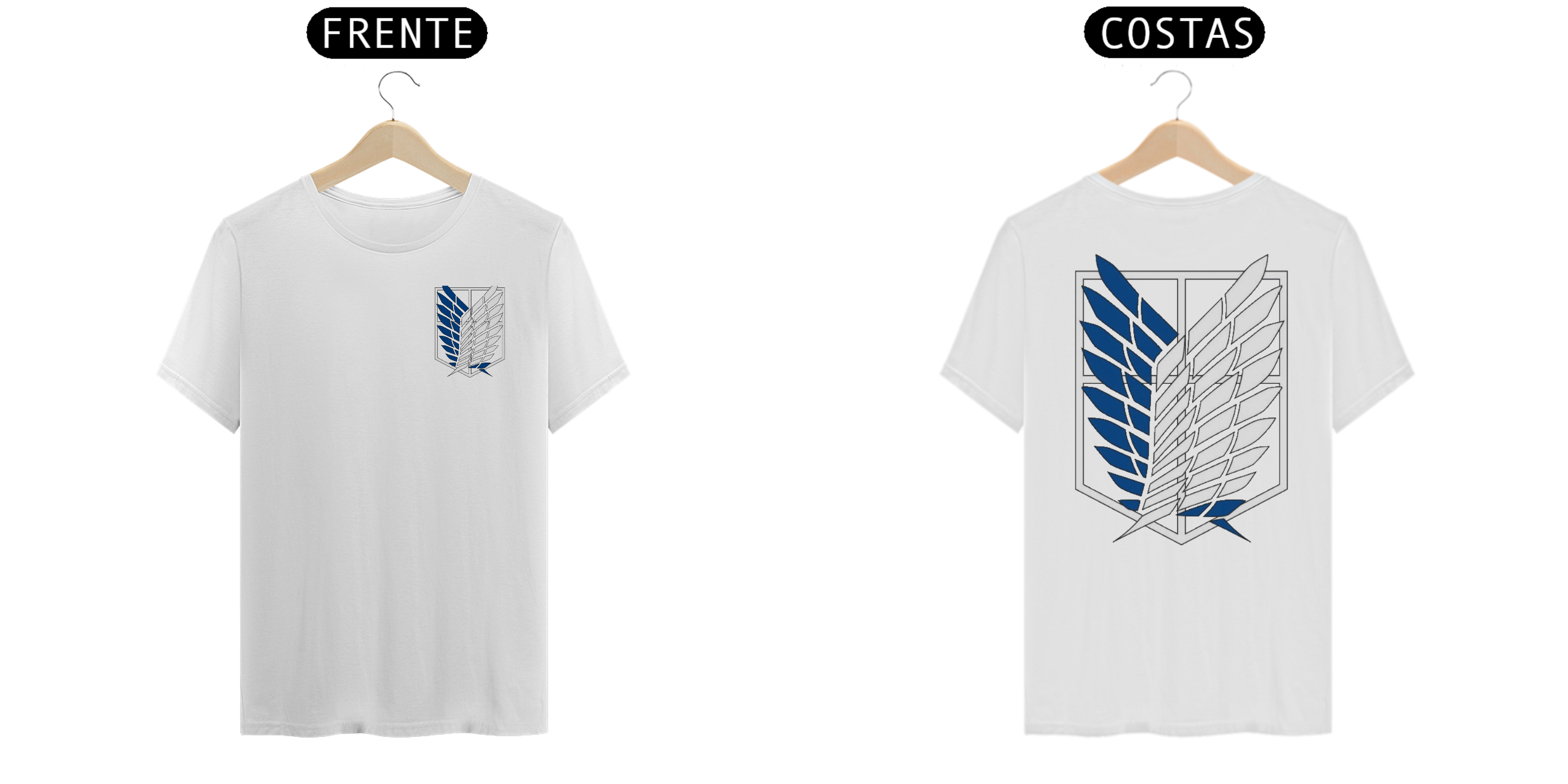 Nome do produto: Camisa da Tropa de Exploração Attack on Titan(shingeki no kyojin) - T-Shirt Classic padrão