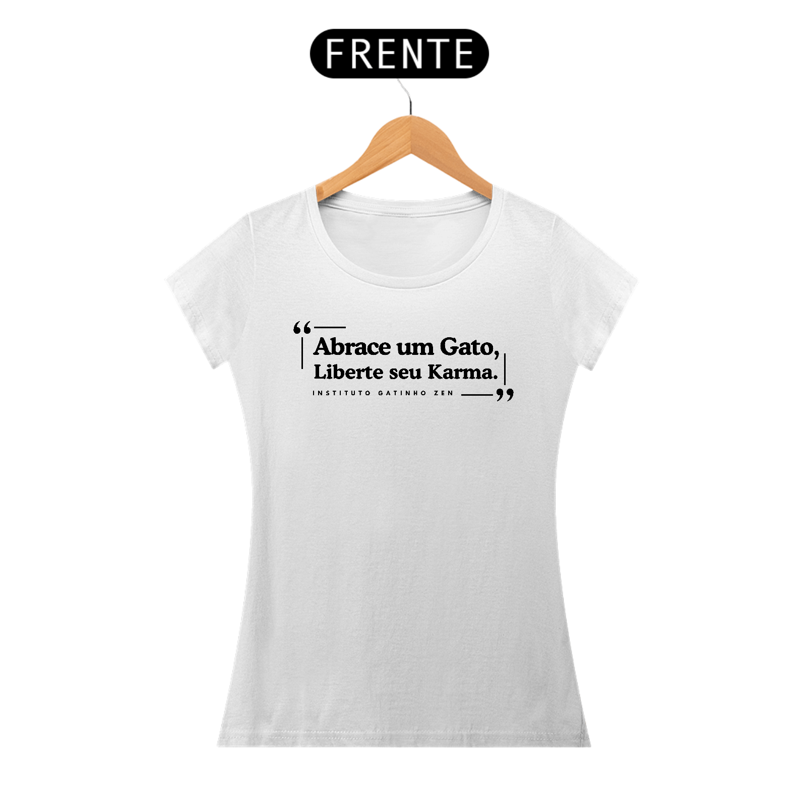 Camiseta Feninina - Abrace um gato