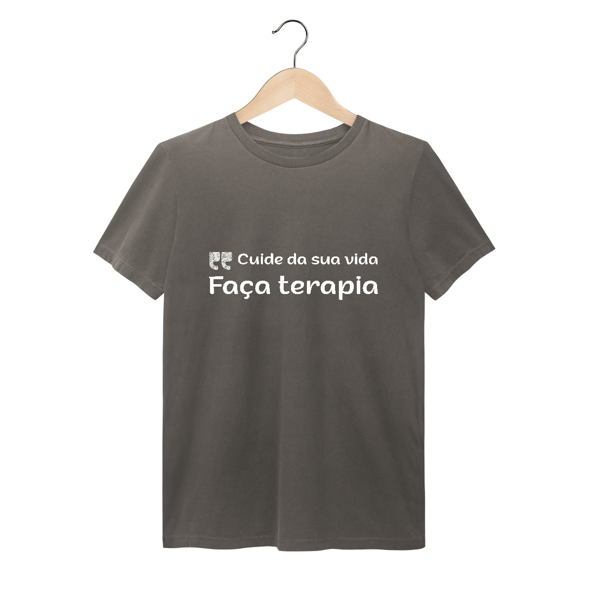 Nome do produto: Cuide de sua vida - faça terapia - T-Shirt Estonada
