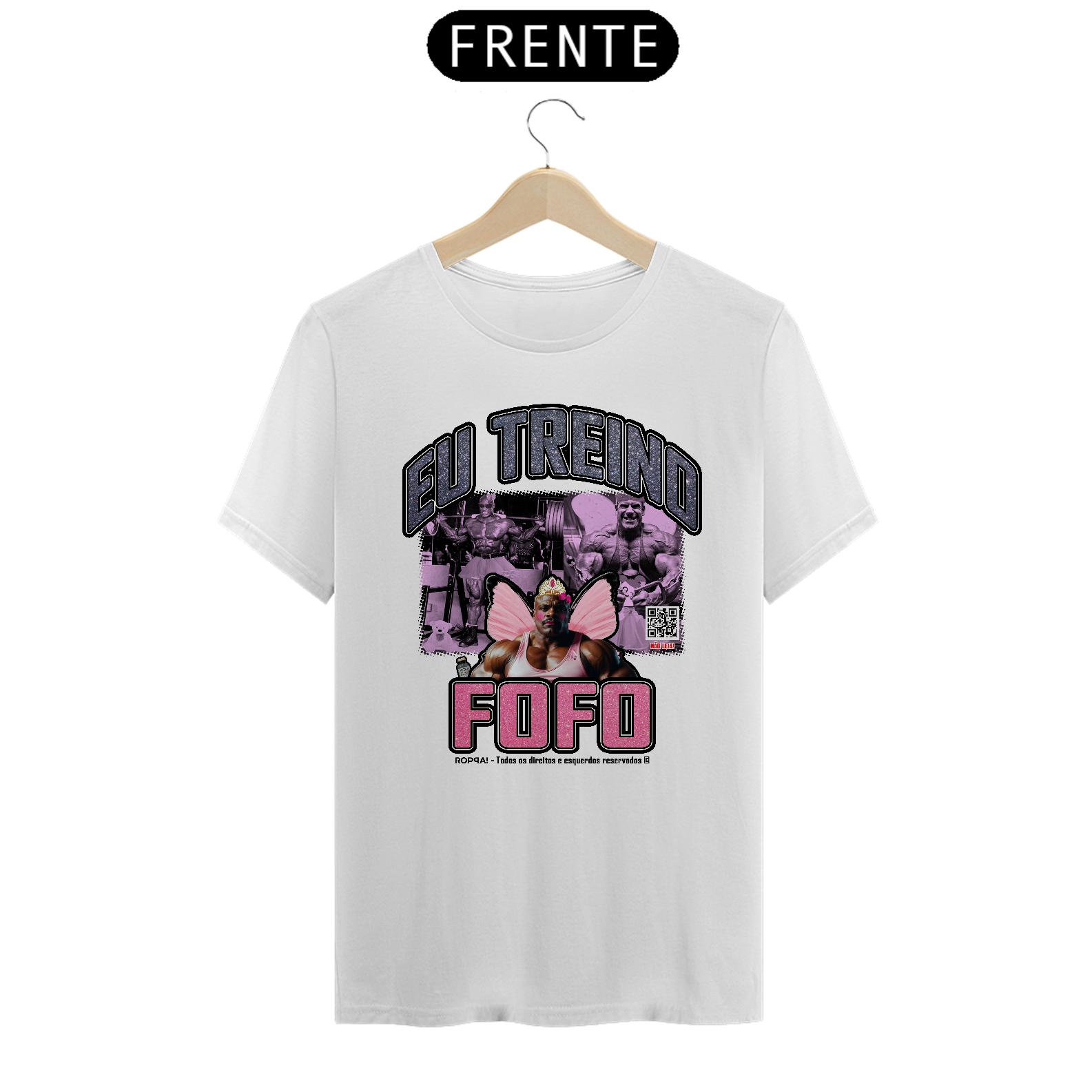 Nome do produto: Eu treino fofo - Frente Branca