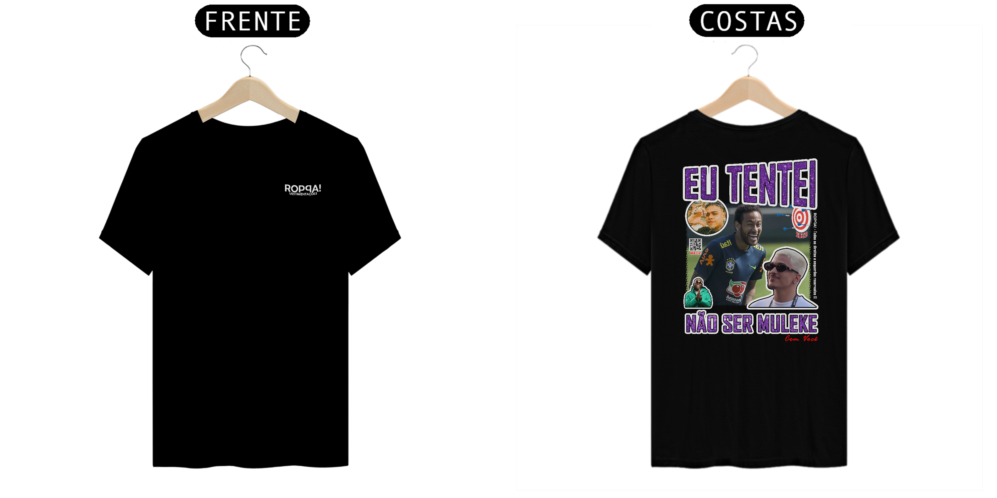 Nome do produto: Eu Tentei - Costas Preta