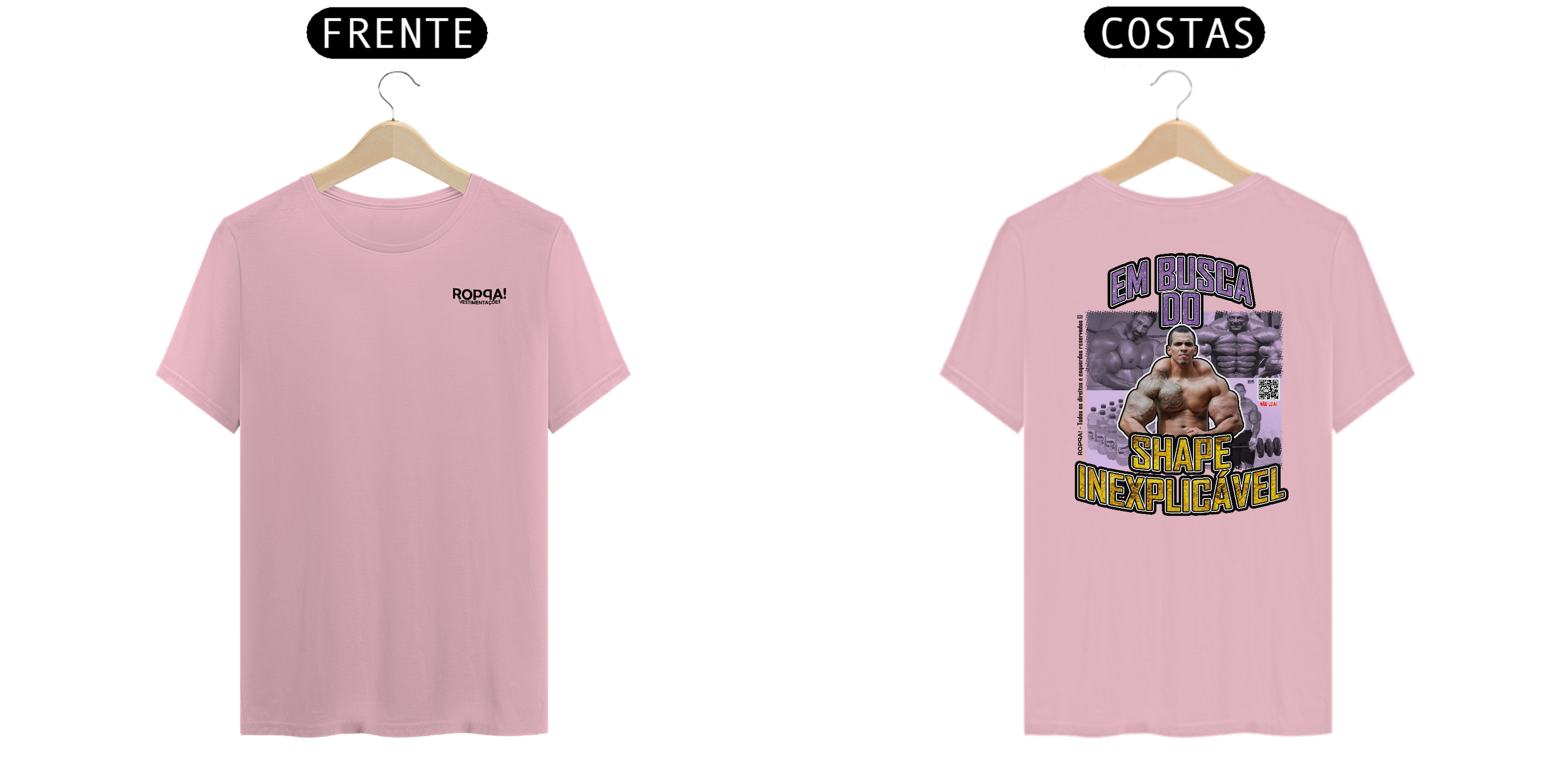 Nome do produto: Em busca do Shape Inexplicável - Costas Rosa