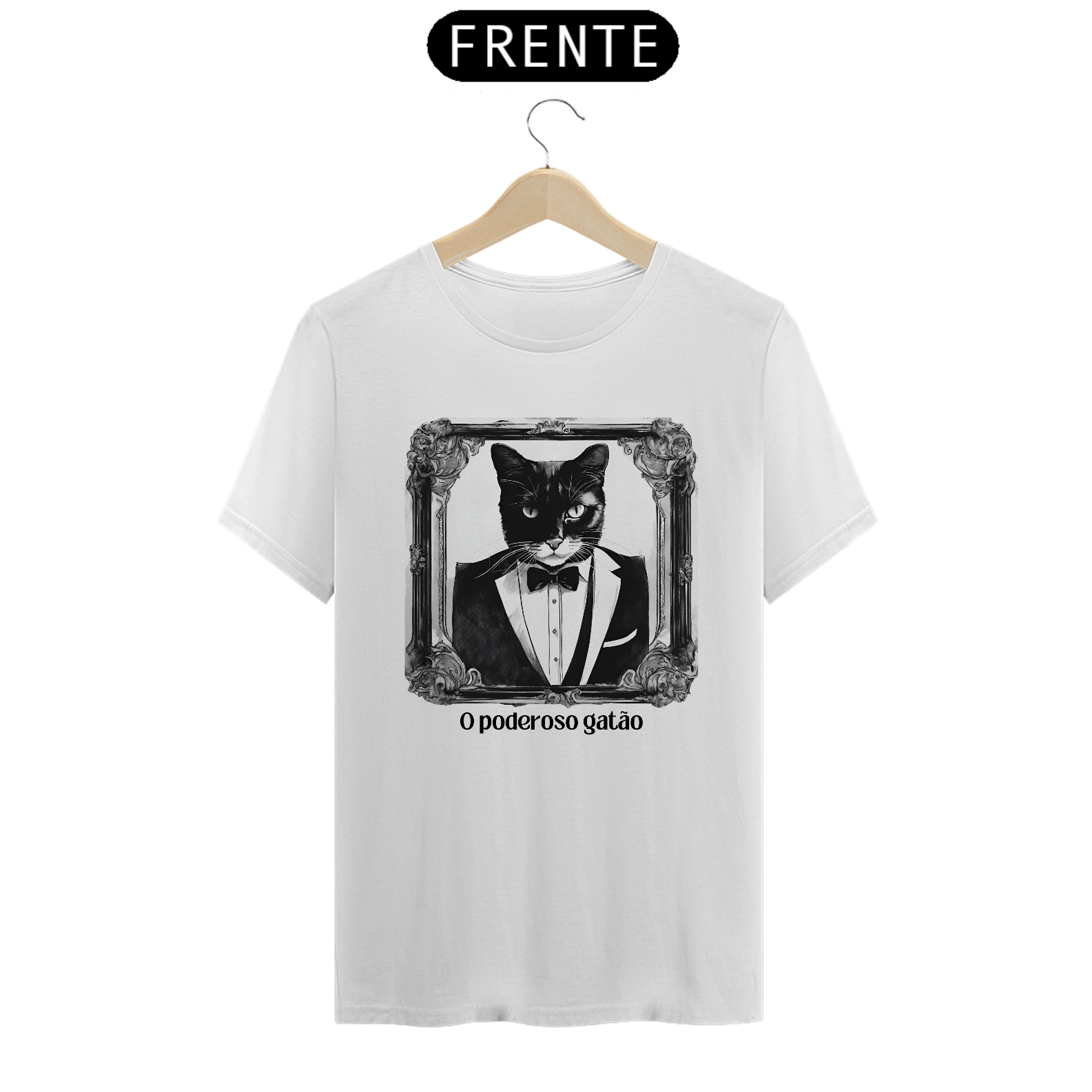 Nome do produto: Camiseta - O Poderoso Gatão