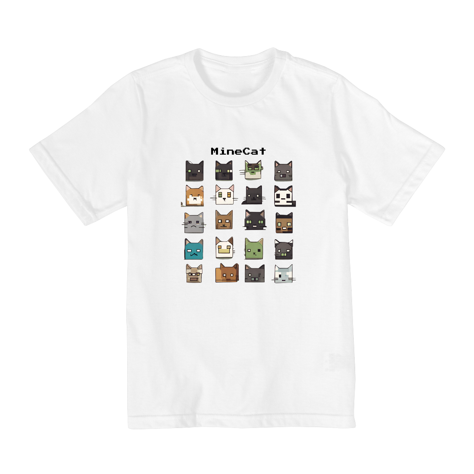 Nome do produto: Camiseta Infantil (2 aos 8) - MineCat