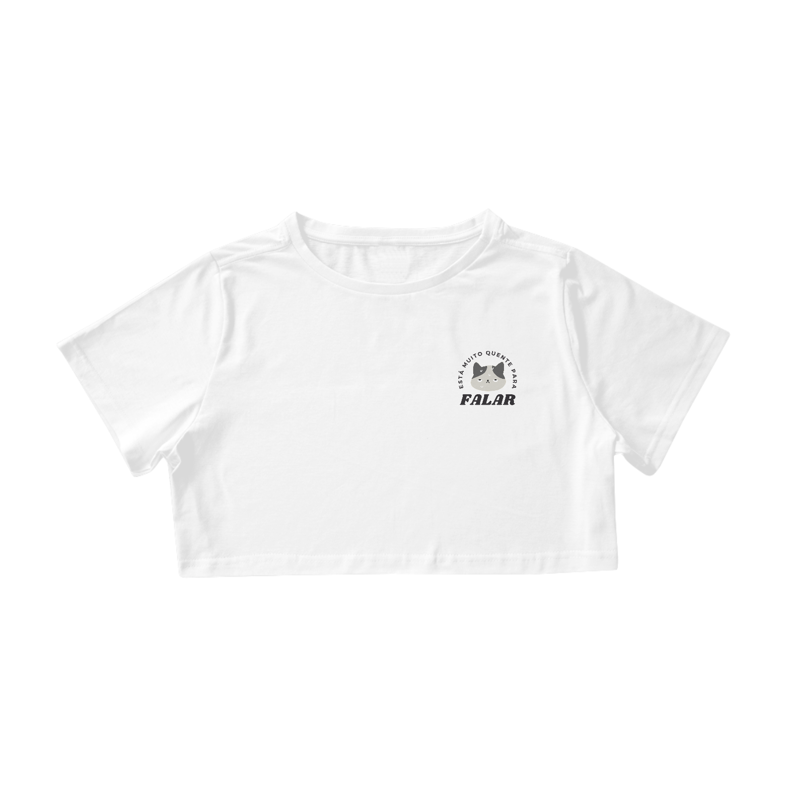 Nome do produto: Cropped - Está Muito Quente Para Falar