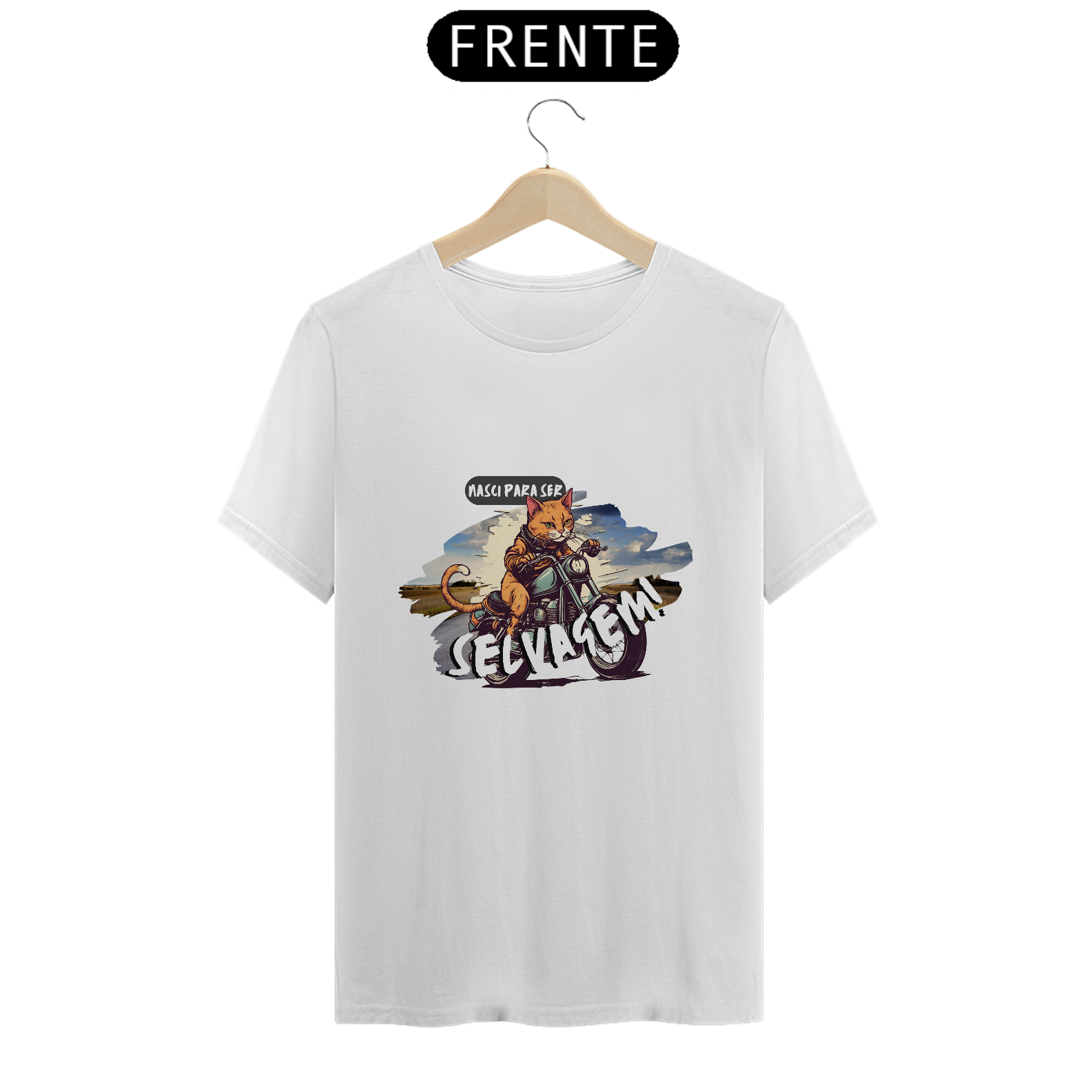 Nome do produto: Camiseta - Nasci Para Ser Selvagem