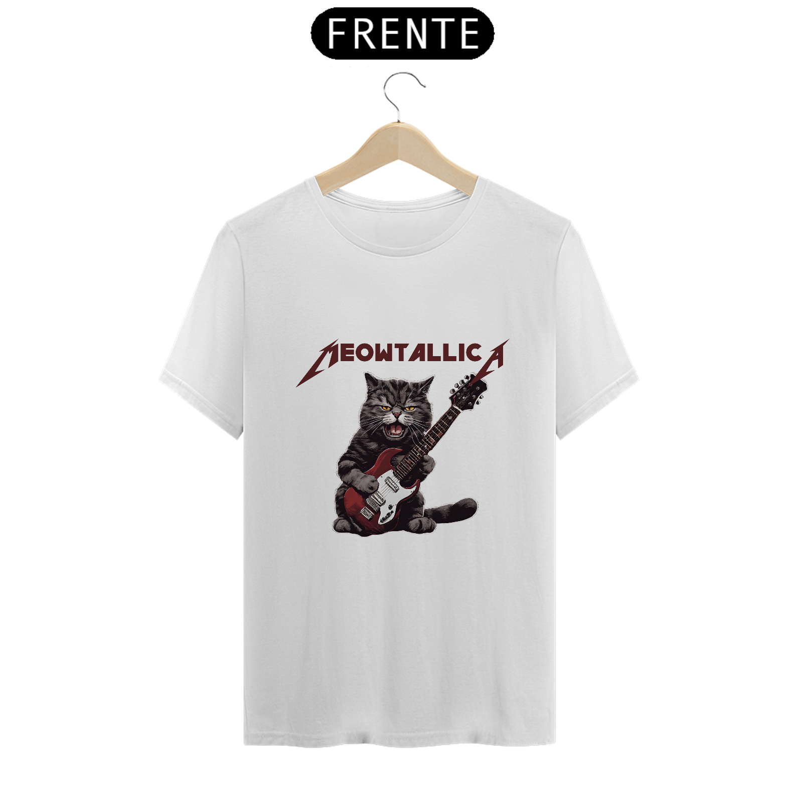 Nome do produto: Camiseta - Meowtallica