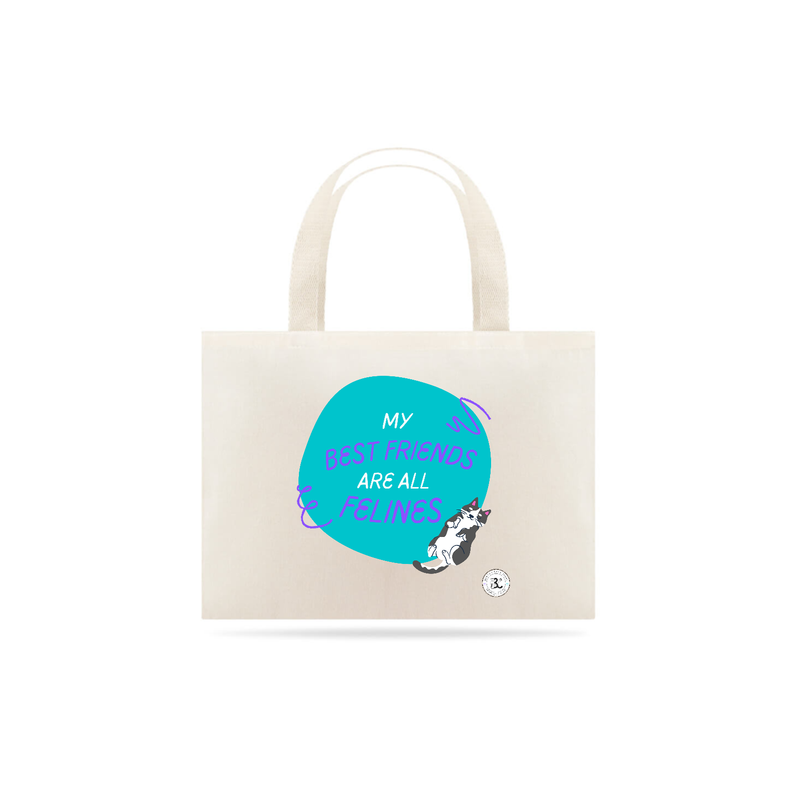 Nome do produto: Ecobag - My best friends are all felines
