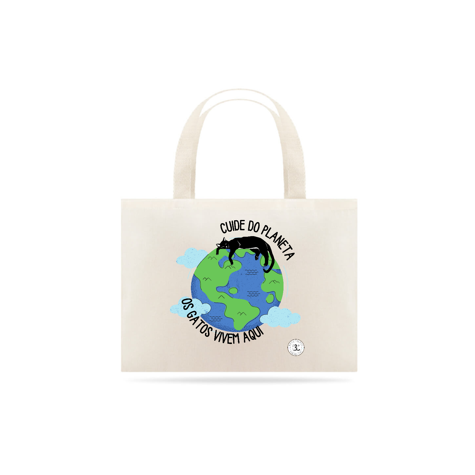 Nome do produto: Ecobag - Cuide do Planeta, Os Gatos Vivem Aqui