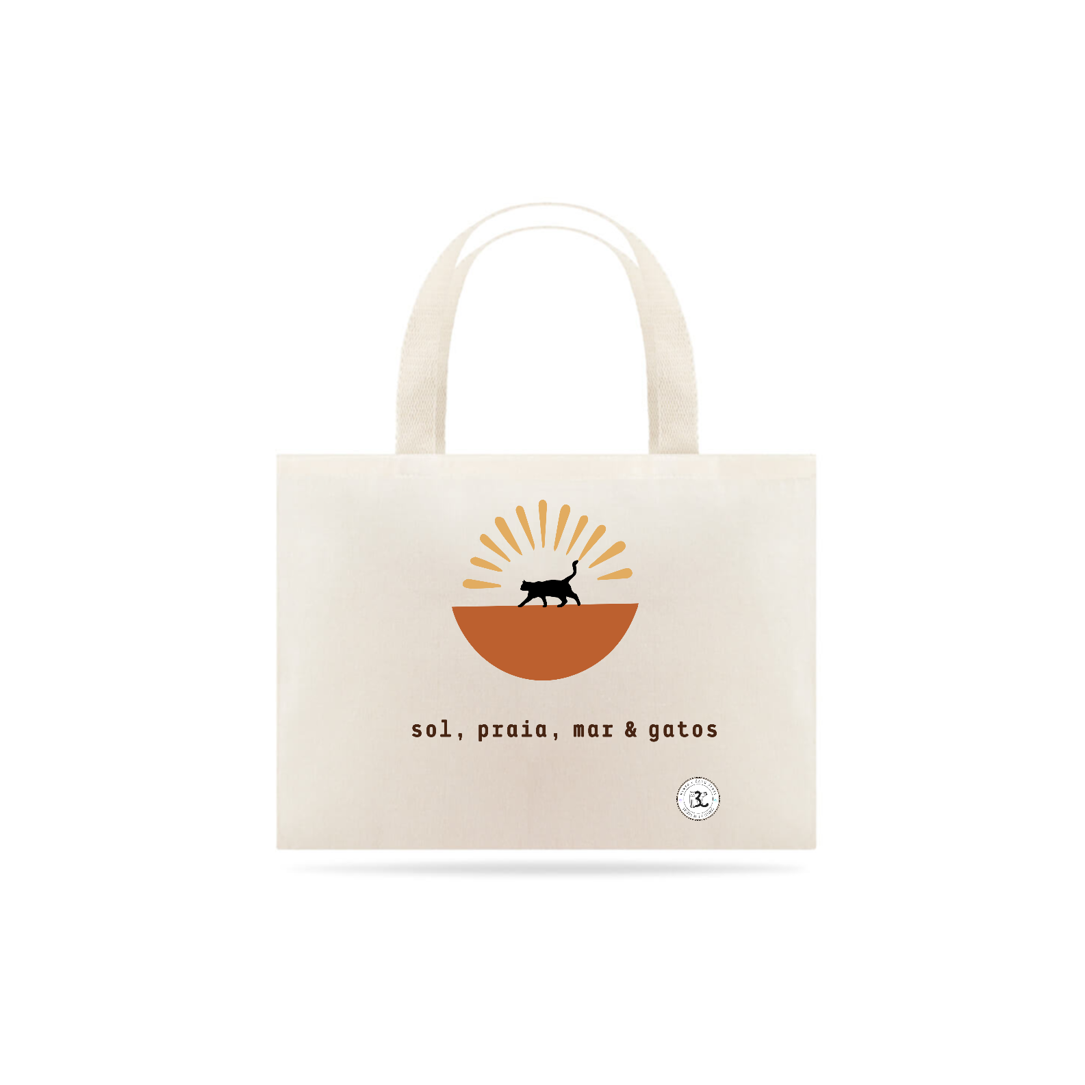 Nome do produto: Ecobag - Sol, Praia, Mar & Gatos
