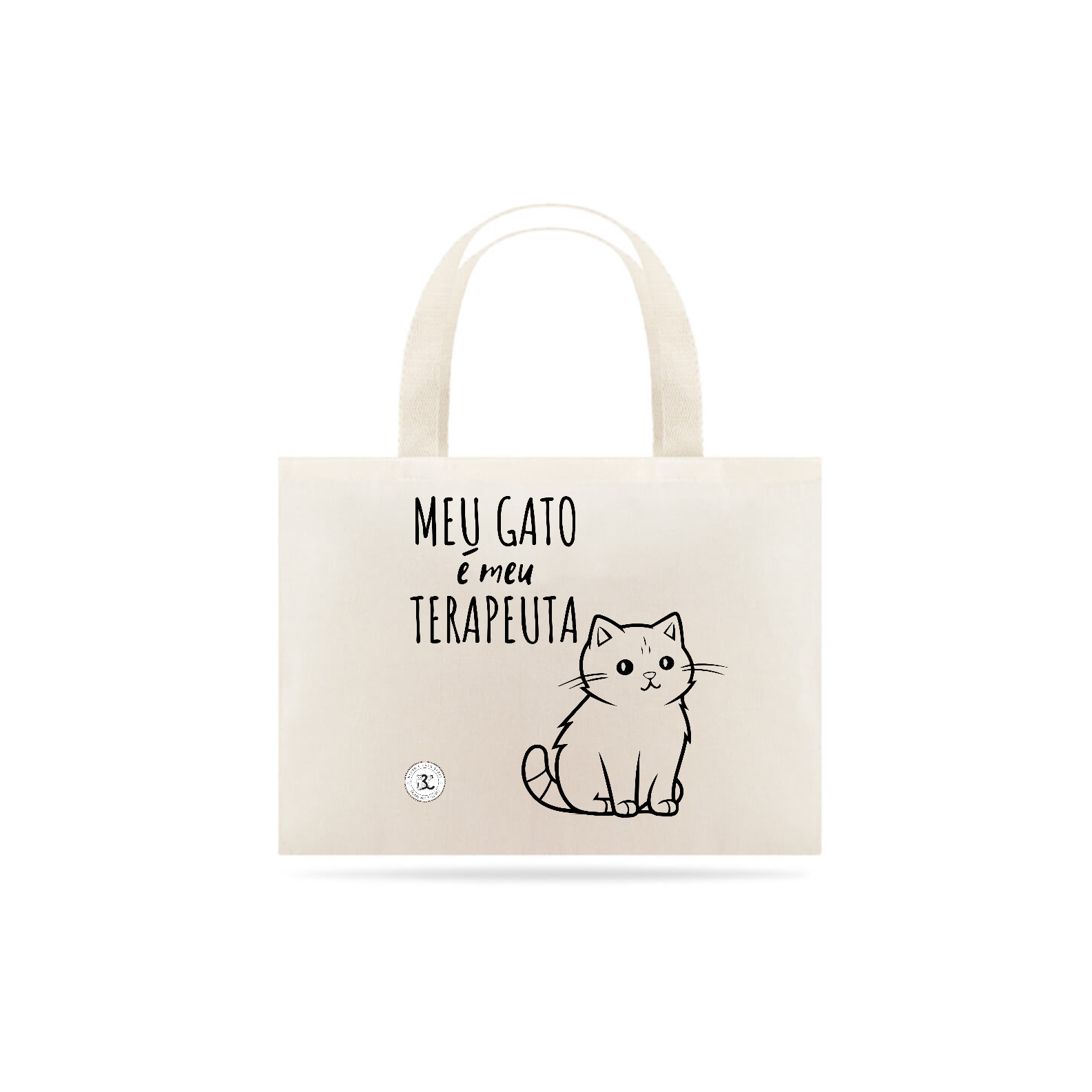 Nome do produto: Ecobag - Meu Gato é Meu Terapeuta