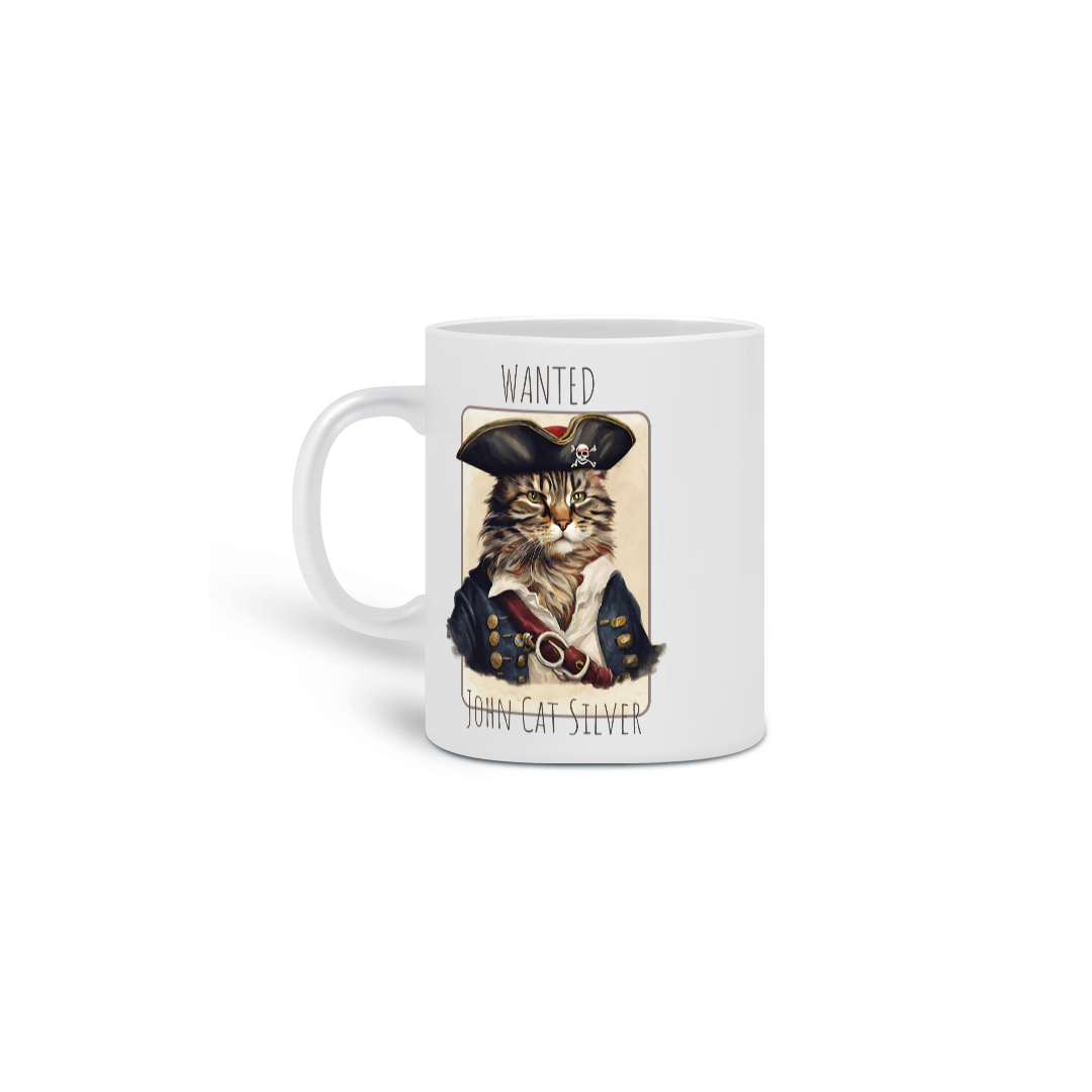 Nome do produto: Caneca - John Cat Silver