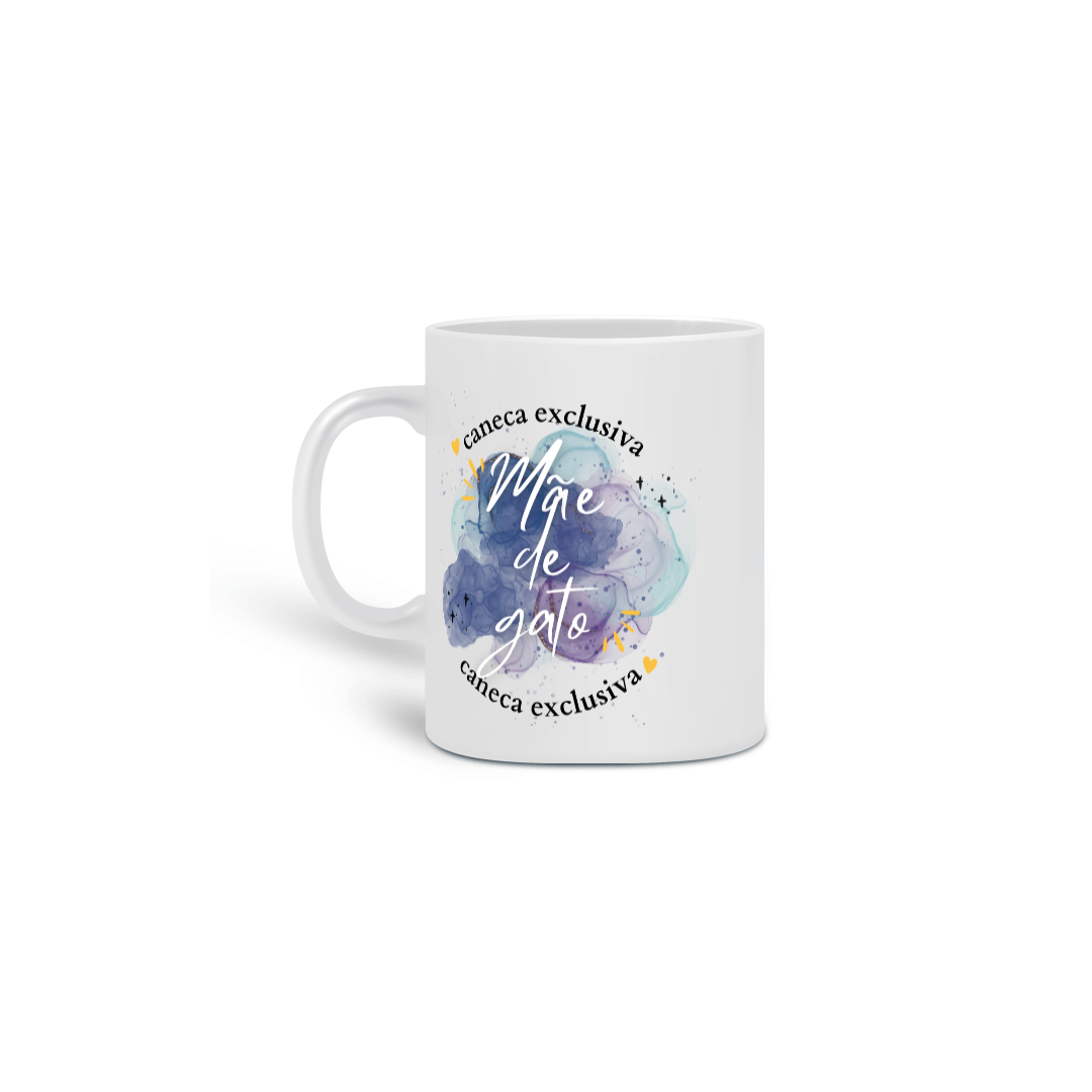 Nome do produto: Caneca - Mãe de Gato, Aquarela