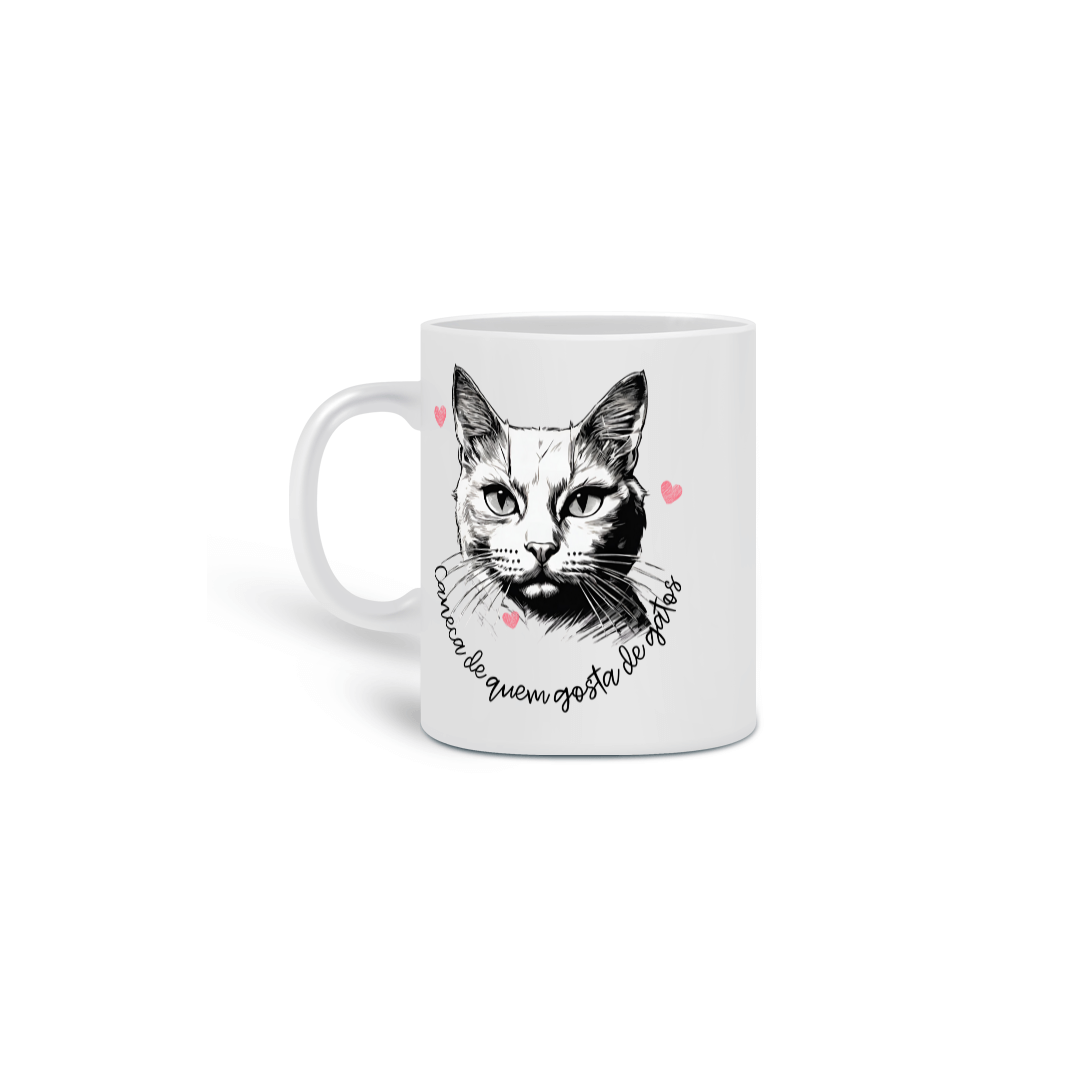 Nome do produto: Caneca - De Quem Gosta de Gatos