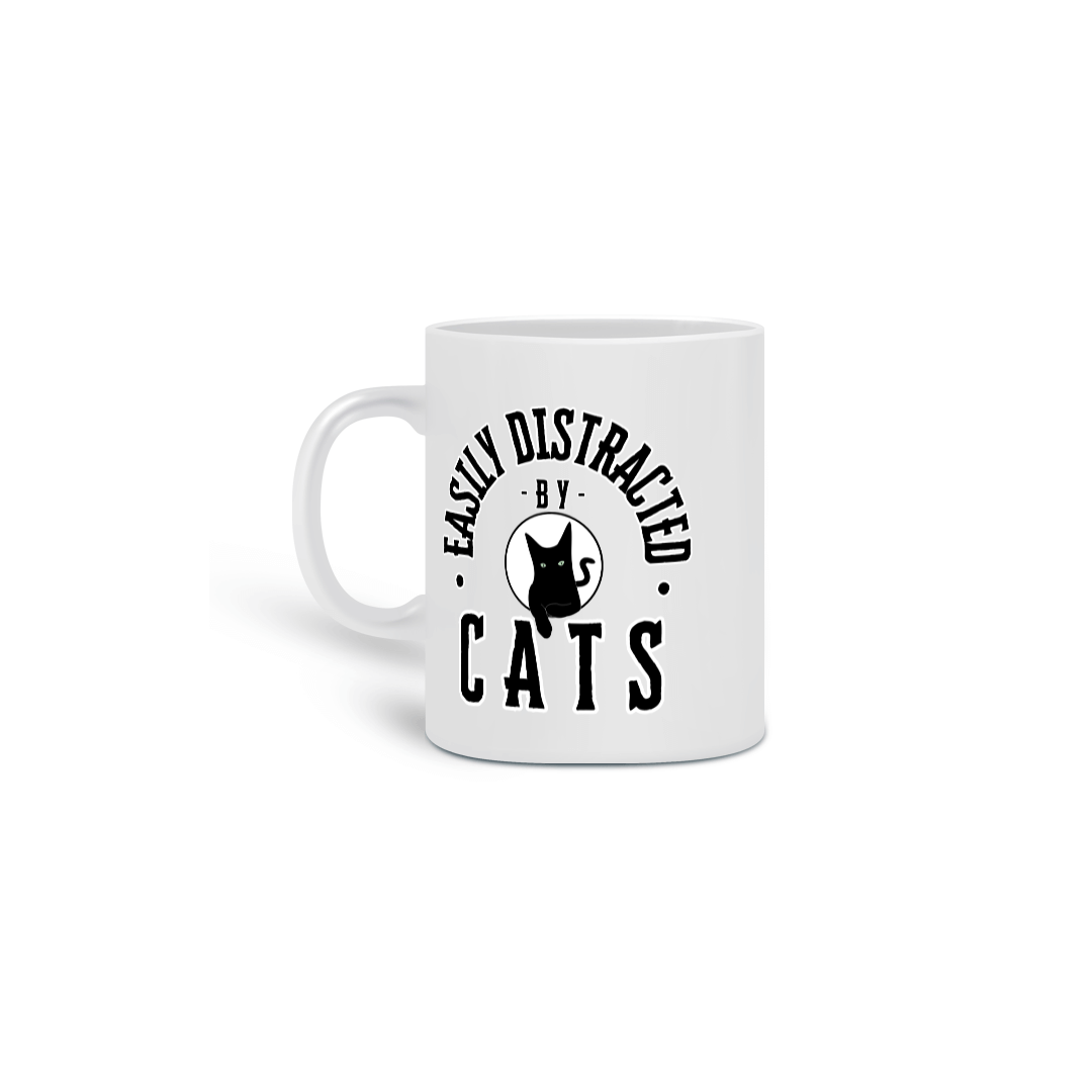 Nome do produto: Caneca - Easily Distracted by Cats