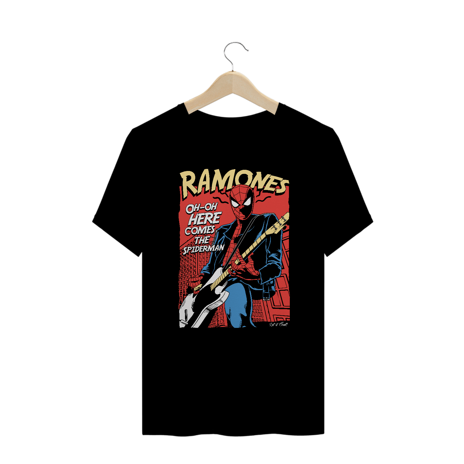 Nome do produto: T-SHIRT RAMONES – HOMEM ARANHA PLUS SIZE