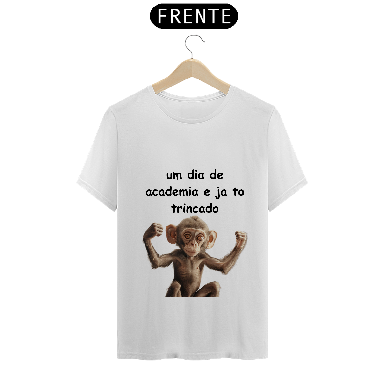 Nome do produto: Camiseta Macaquinho Marombeiro