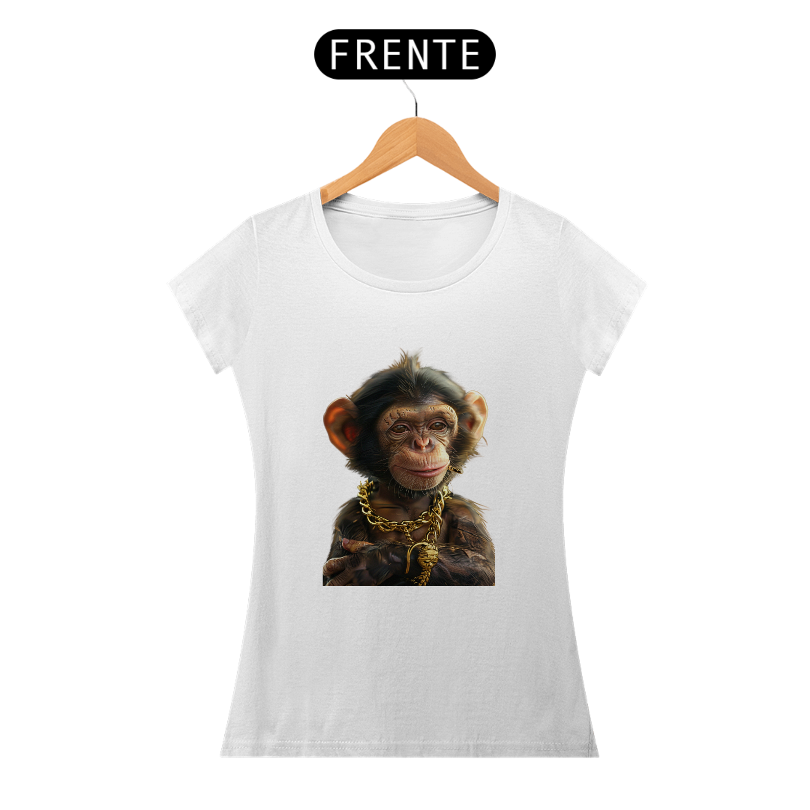 Nome do produto: Camiseta Baby Long Macaquinho funkeiro