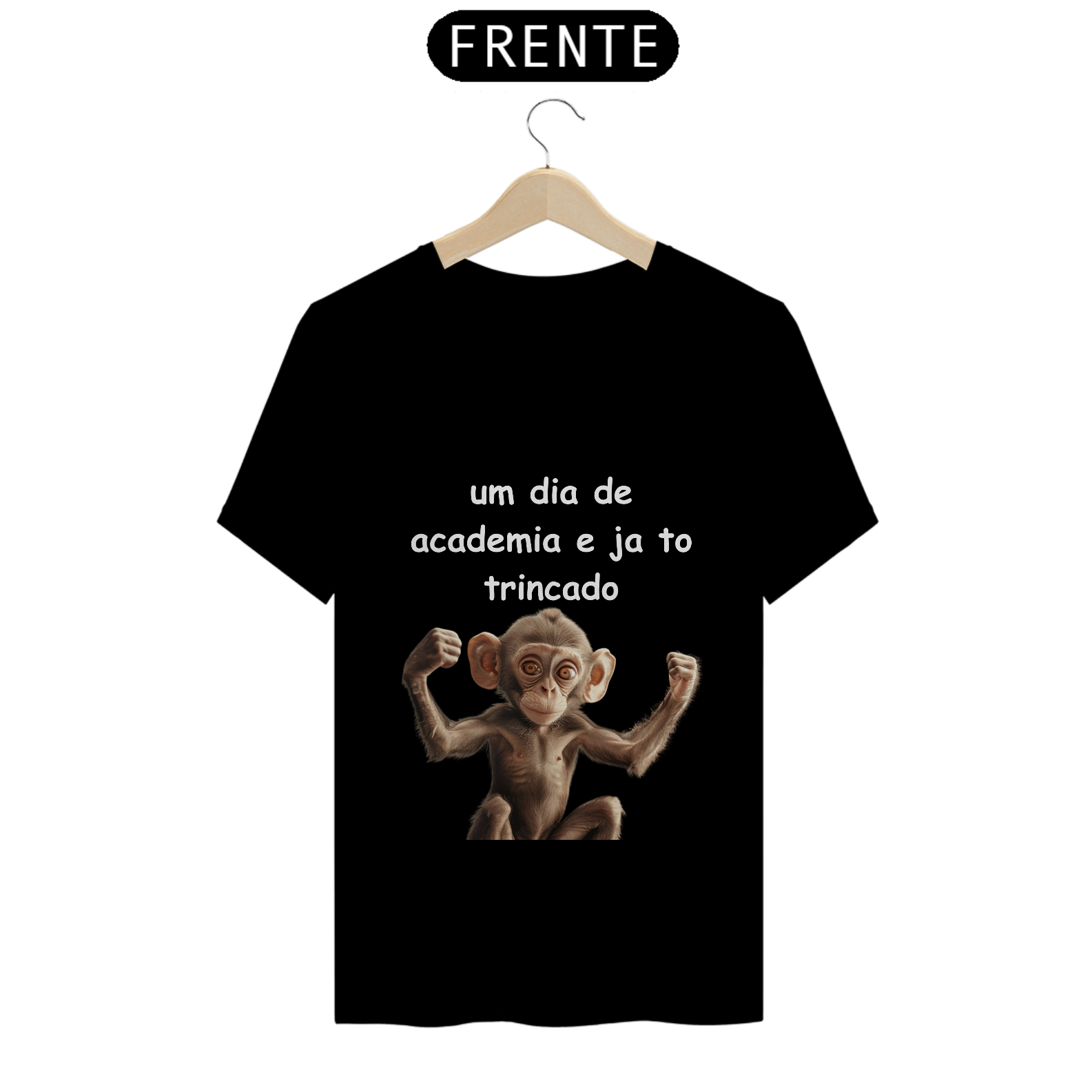 Nome do produto: Camiseta Macaquinho Marombeiro 
