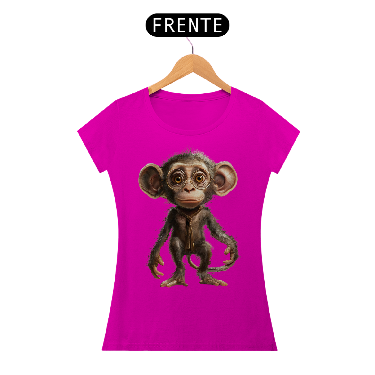Nome do produto: Camiseta Baby Long Macaquinho de oculos 