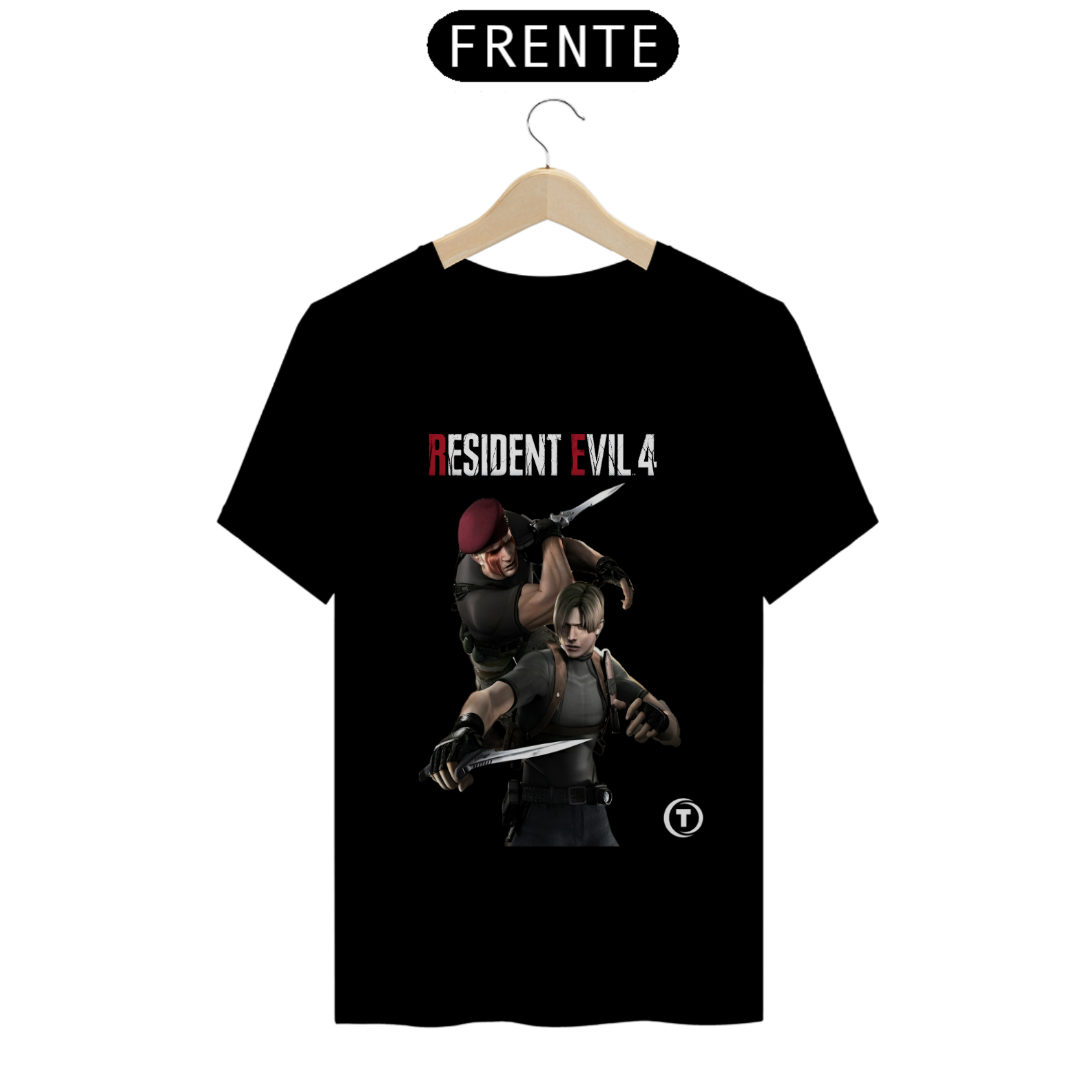 Nome do produto: T-Shirt Resident Evil 4 Leon - Krauser