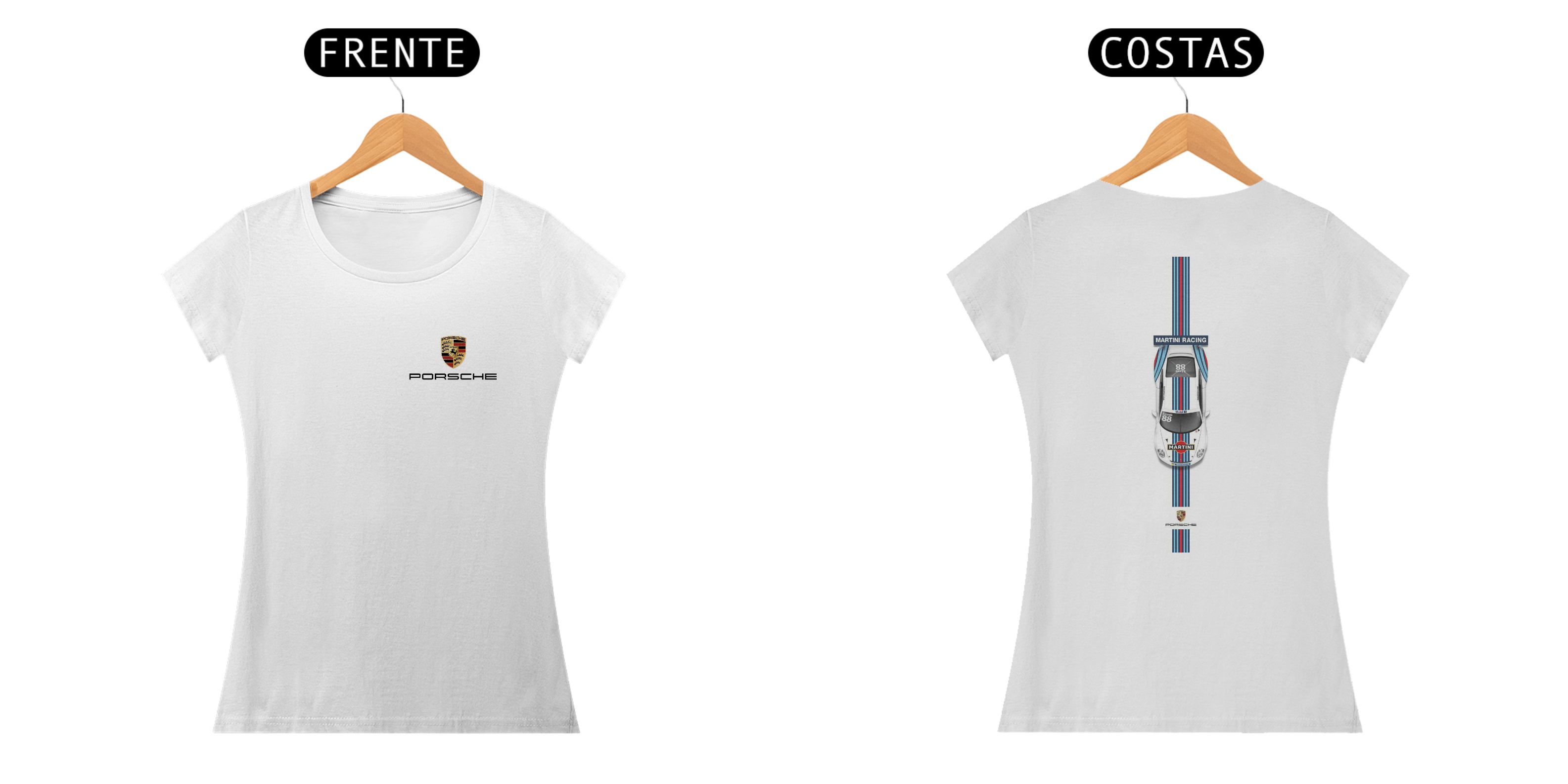 Nome do produto: BABY LOOK PORSCHE MARTINI