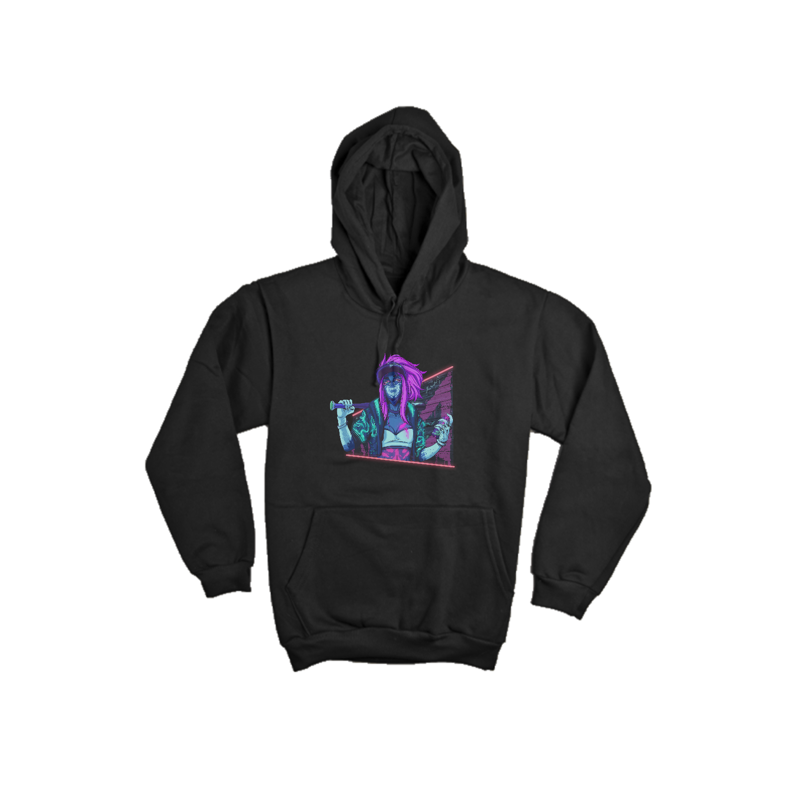 Nome do produto: Moletom Canguru - Akali - Black Light