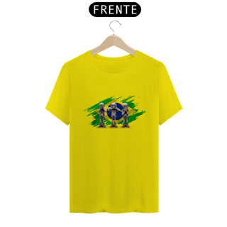 Direita Camiseta Quality - Zumbis Brasilis - K Brown Arte Conceito