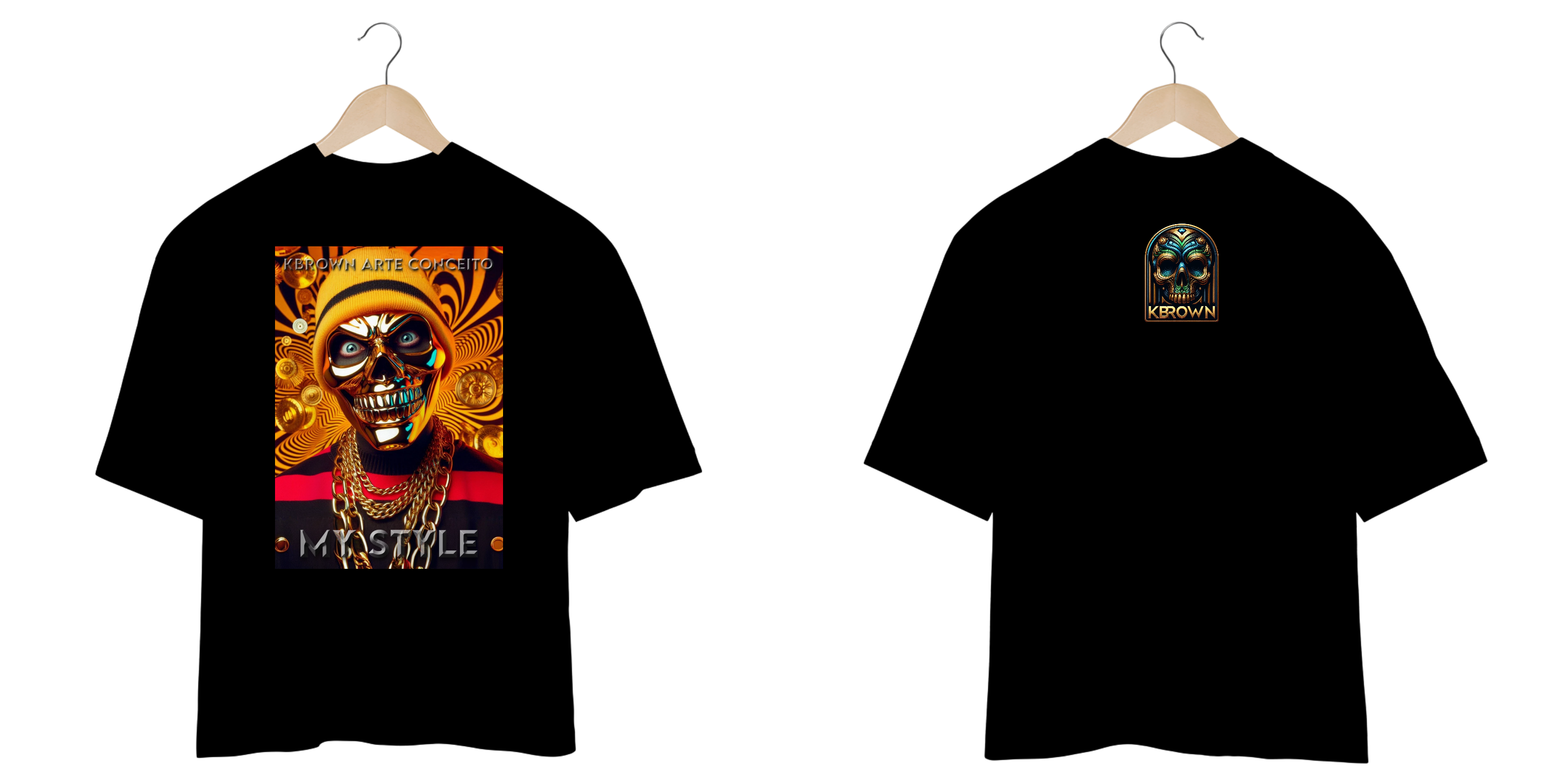 Camiseta OVERSIZED - Gold Mask