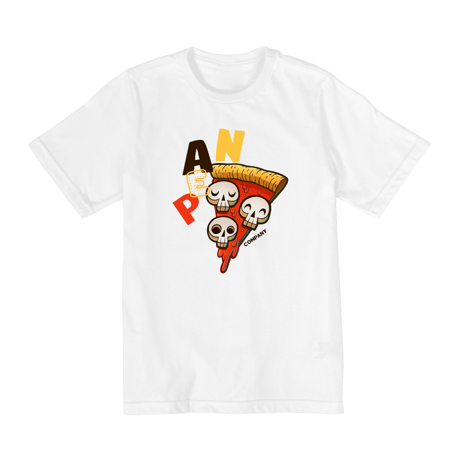 Nome do produto: Camiseta Pean Pizza (02 a 08)