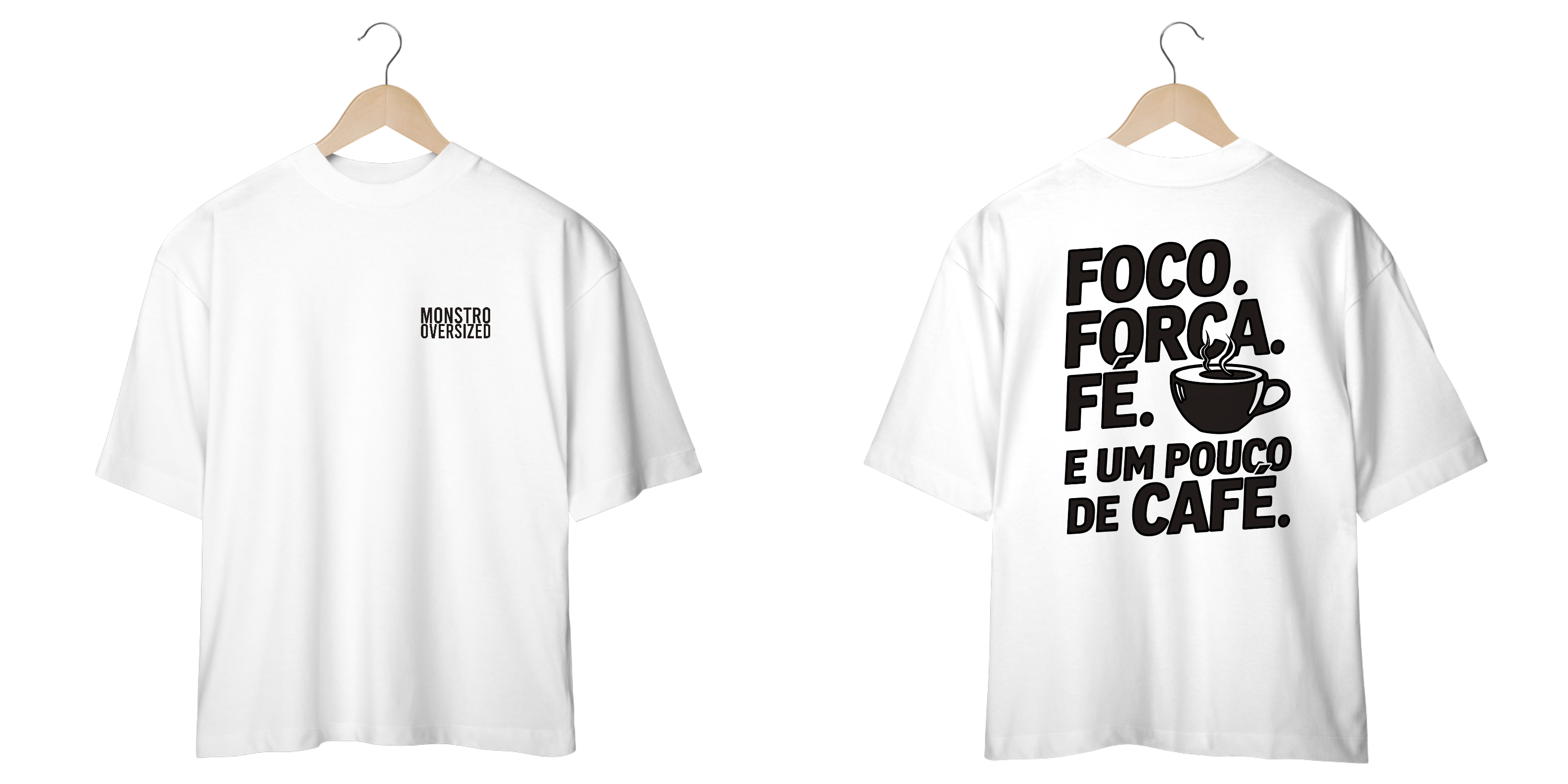 Nome do produto: FOCO. FORÇA. FÉ. E UM POUCO DE CAFÉ.