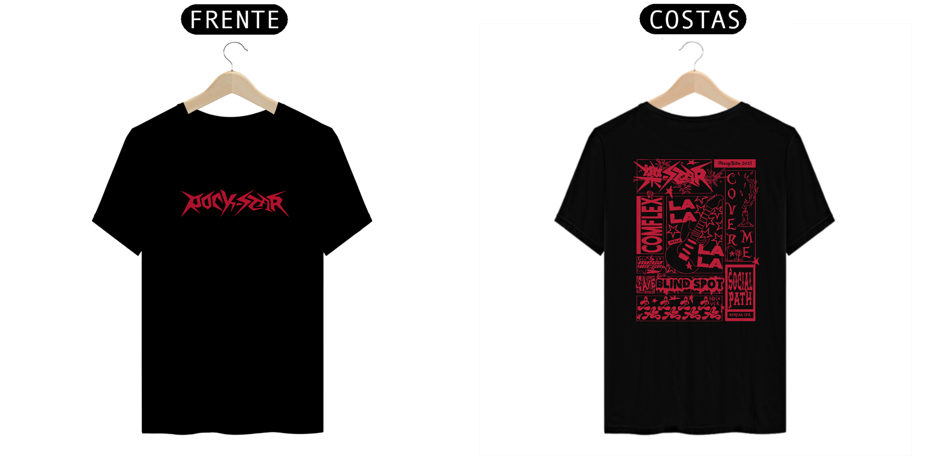 Nome do produto: Camiseta RockStar - Stray Kids