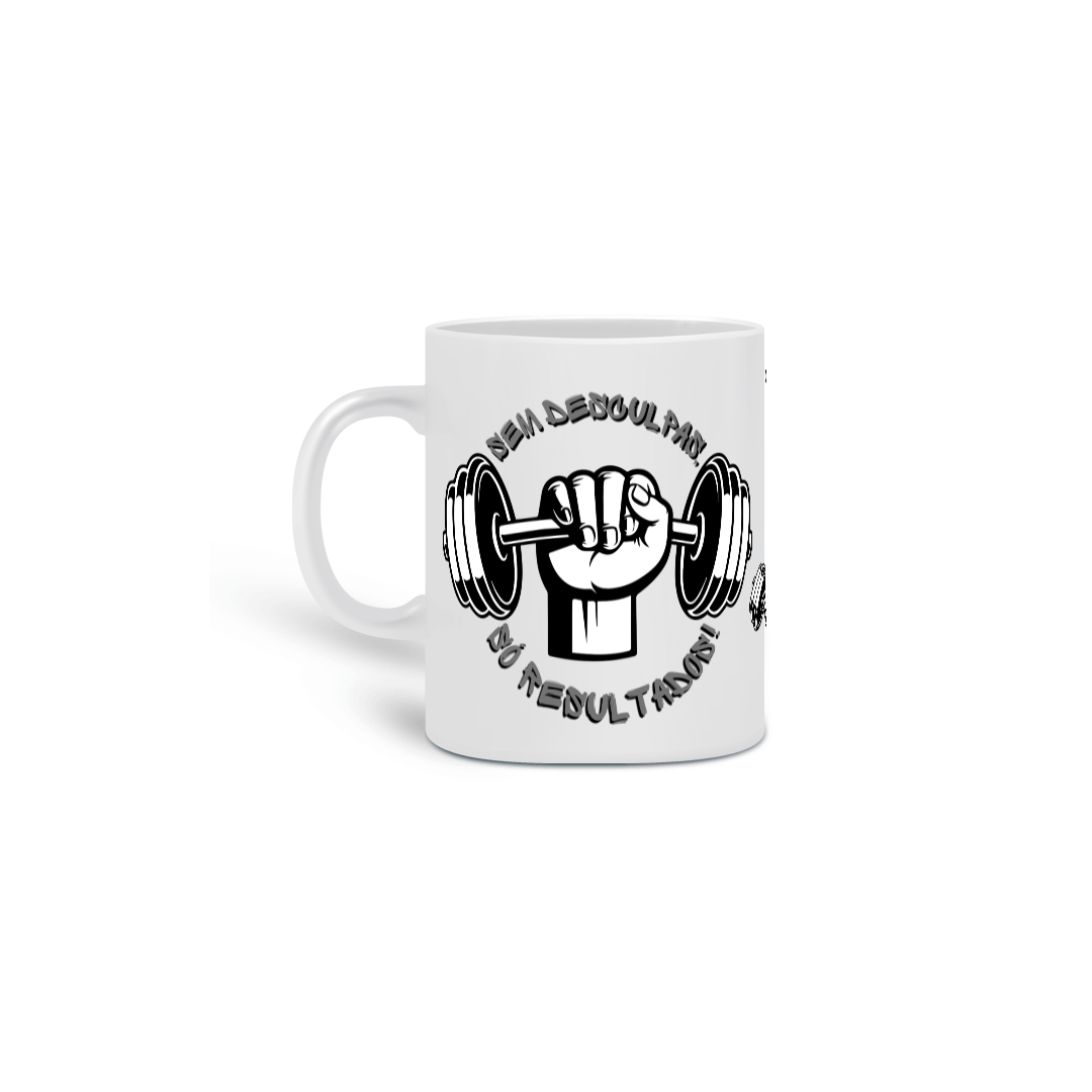 Nome do produto: Caneca de motivação ( sem desculpas, só resultado )