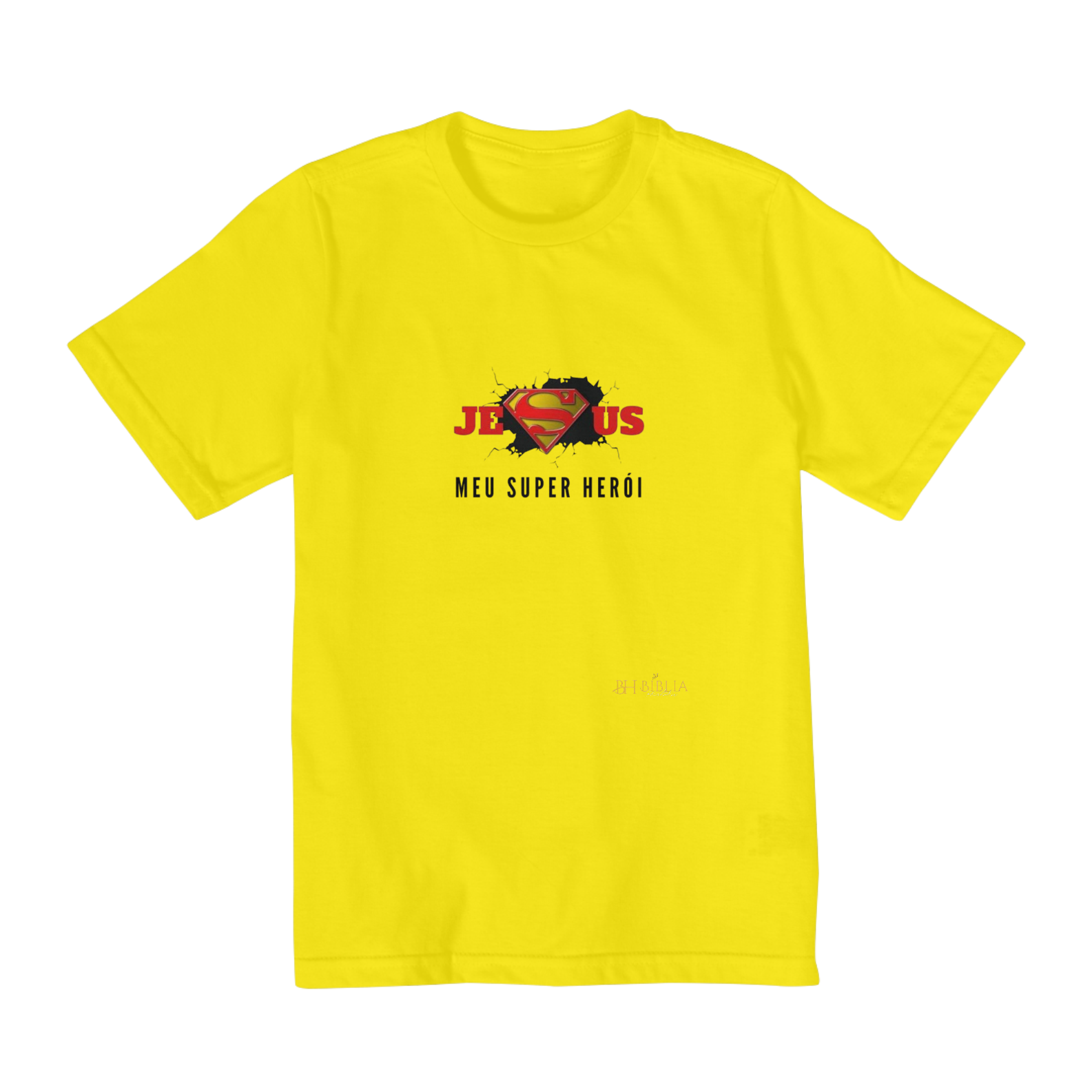 Nome do produto: Camisa Jesus Meu Super Herói Infantil Bh 