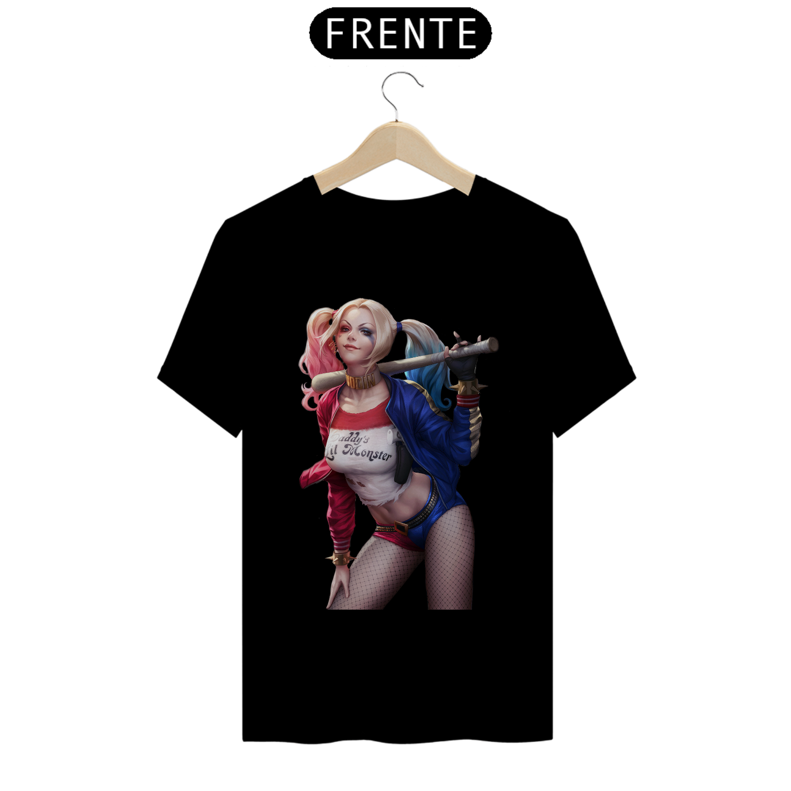 Nome do produto: Arlequina Lil\'s Daddy Monster T-Shirt