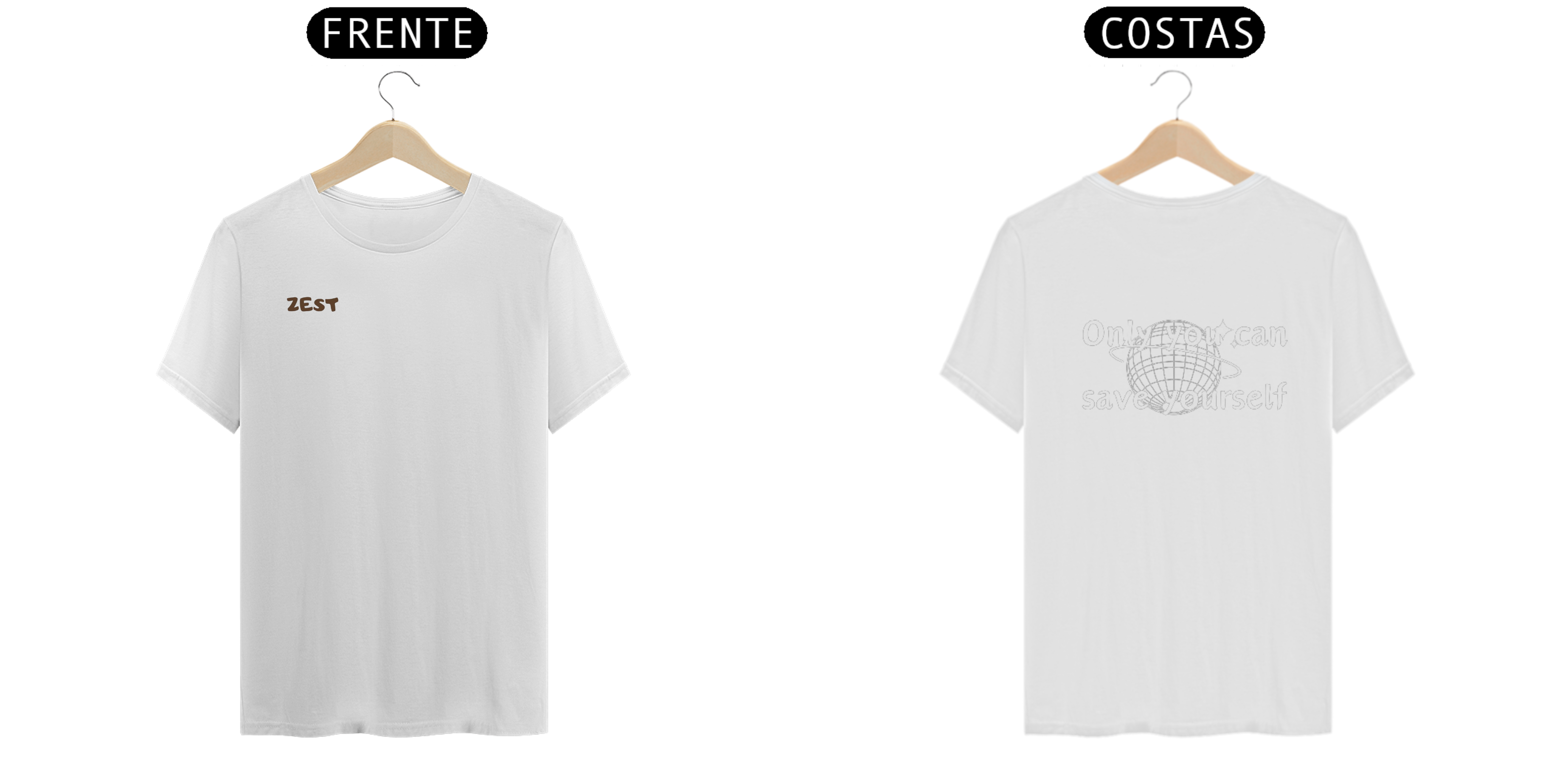 Nome do produto: CAMISETA CLÁSSICA ZEST - ONLY YOU