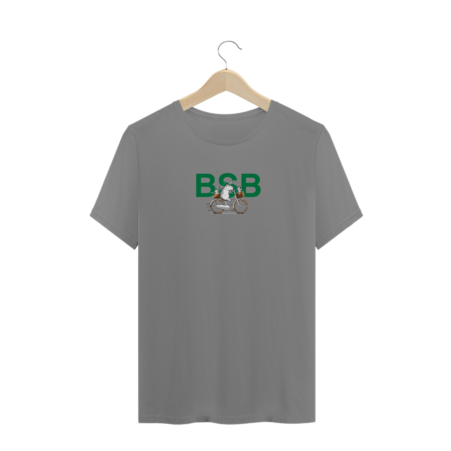 Camiseta Capivara BSB verde - Plus Size