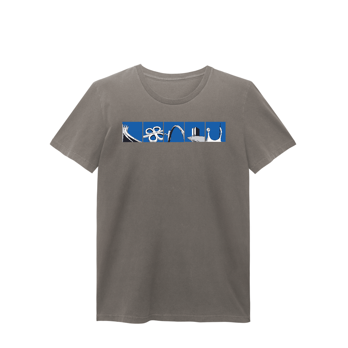 Camiseta estonada babylong ícones Brasília