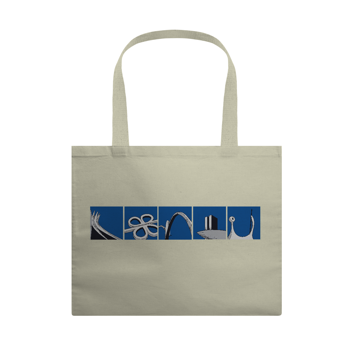 Ecobag grande ícones Brasília