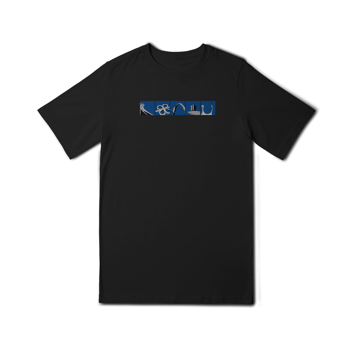 Camiseta infantil ícones Brasília (10 a 14 anos)