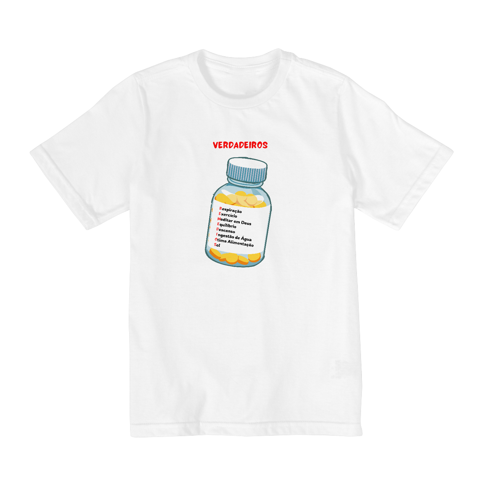 CAMISETA INFANTIL TAMANHOS 10 A 14 VERDADEIROS REMÉDIOS