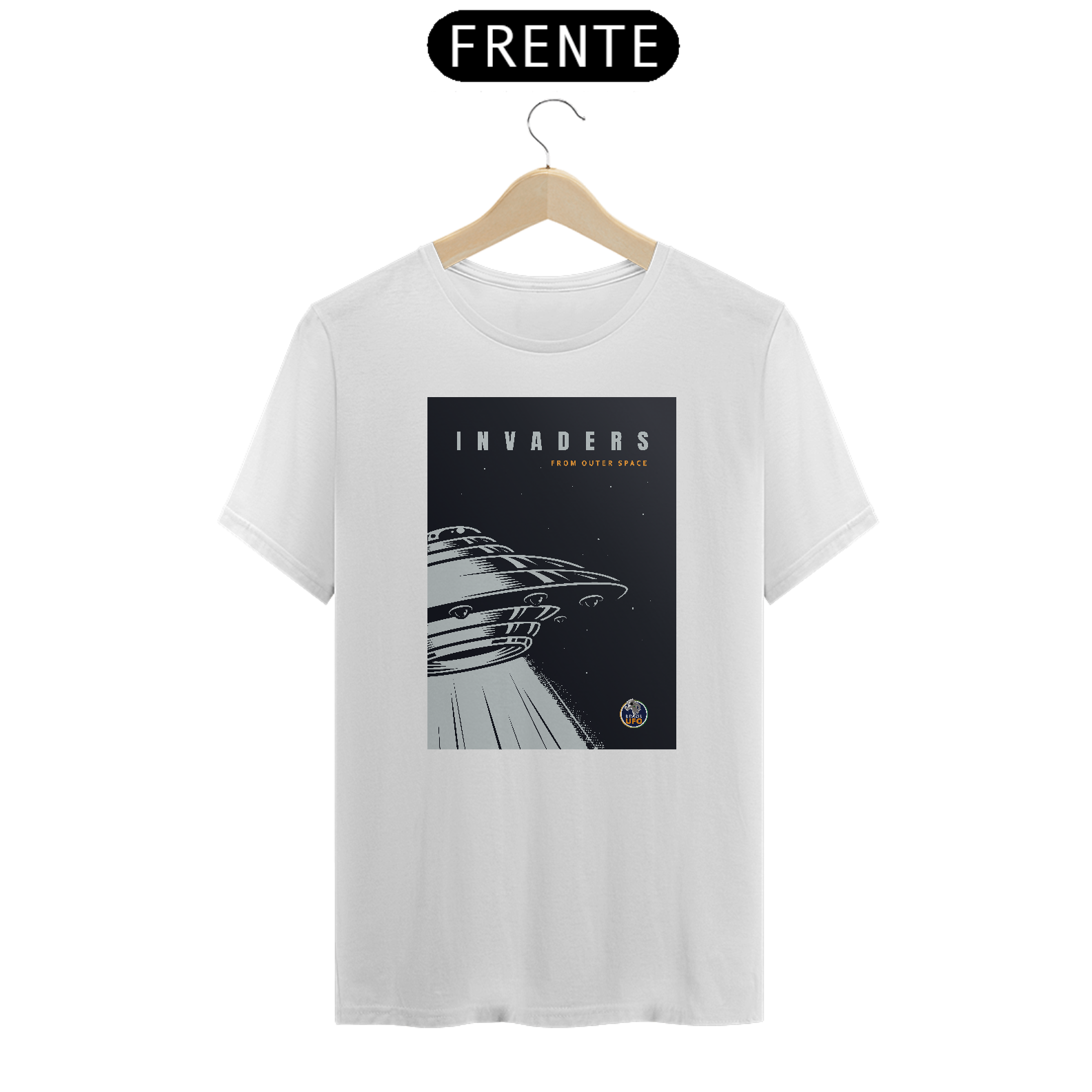 CAMISETA CLASSIC - INVADERS - BRAZIL UFO