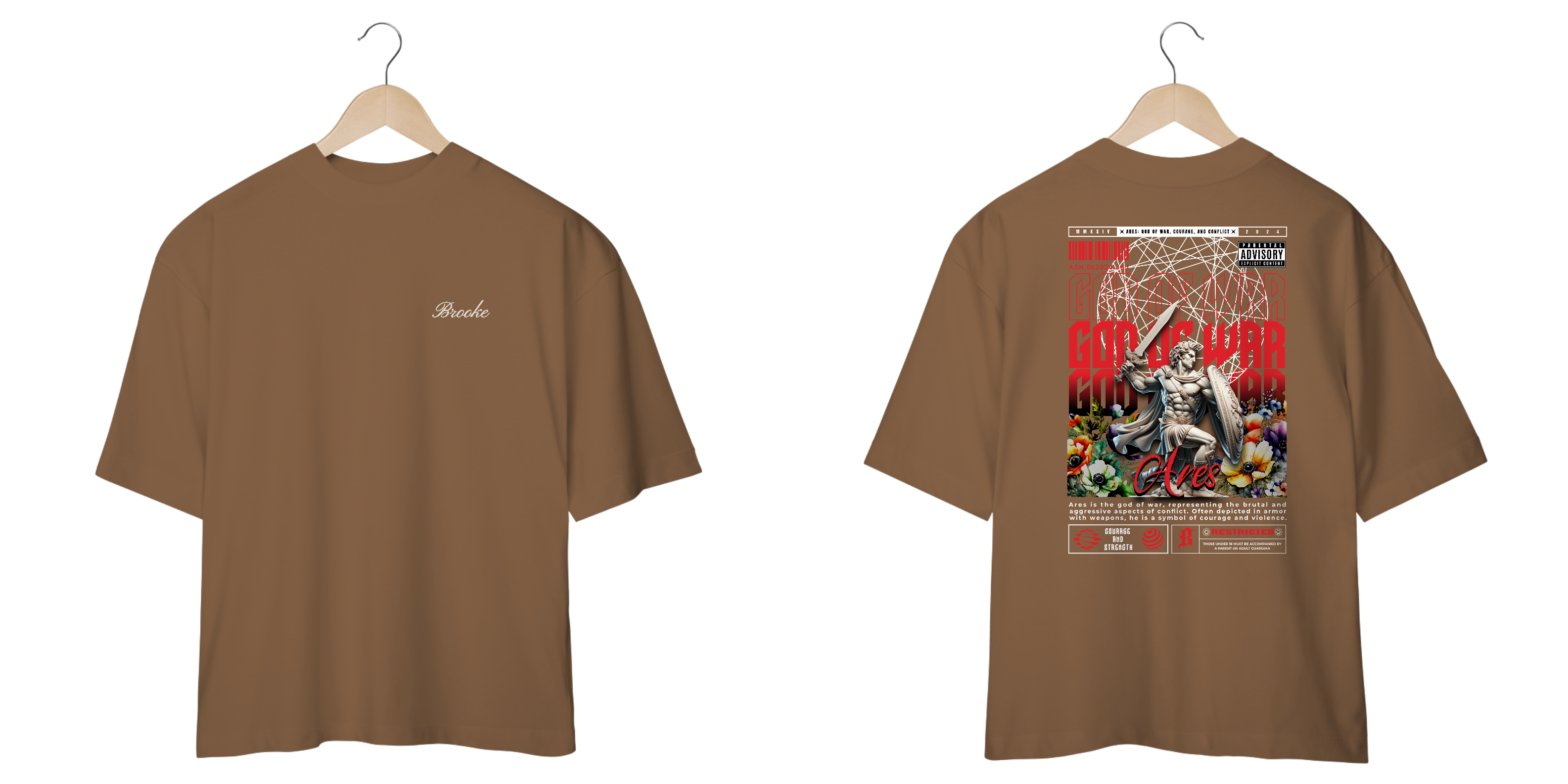 Nome do produto: Camiseta Oversized Brooke Gods Collection God of War