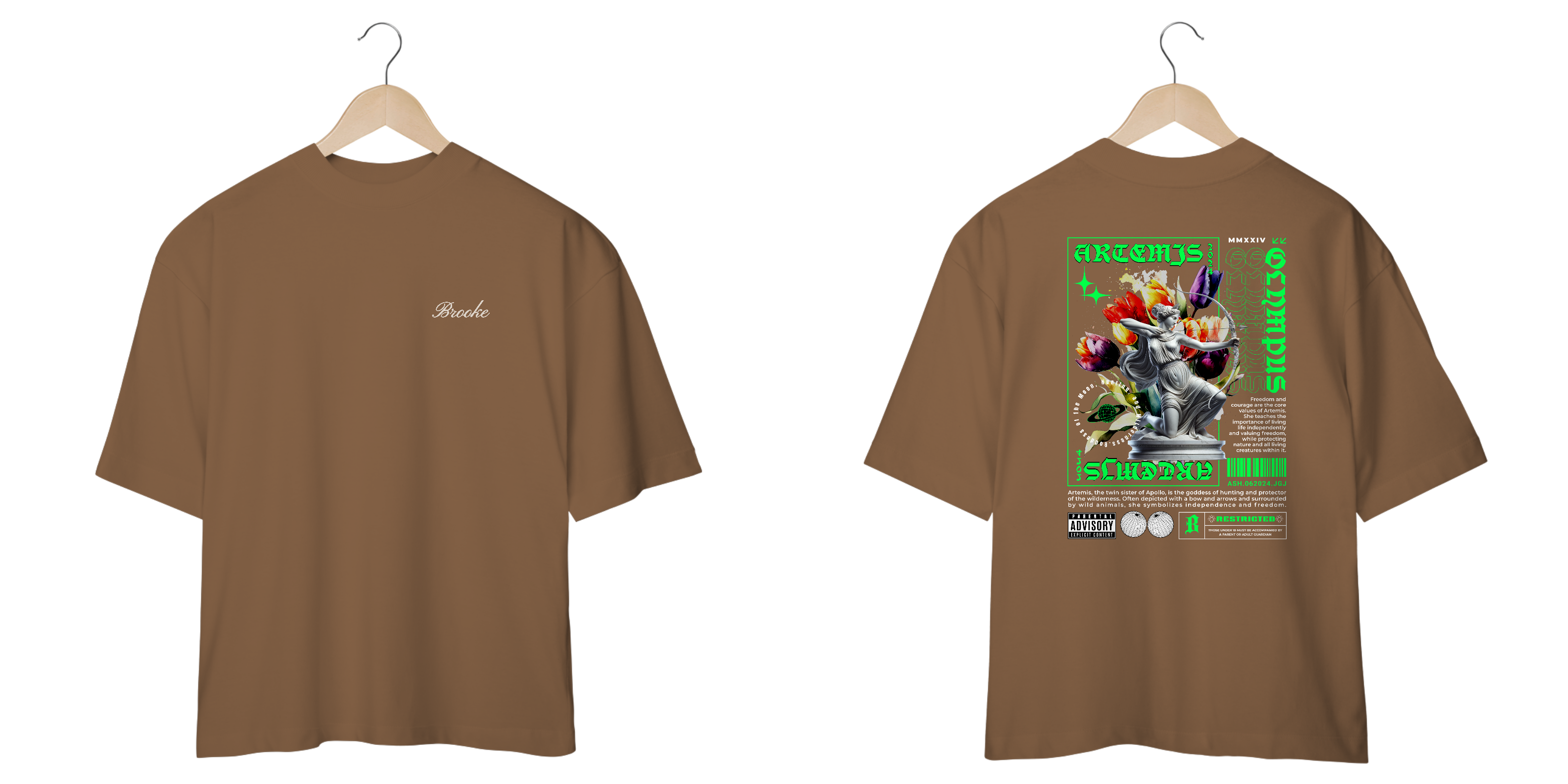Nome do produto: Camiseta Oversized Brooke Gods Collection Artemis